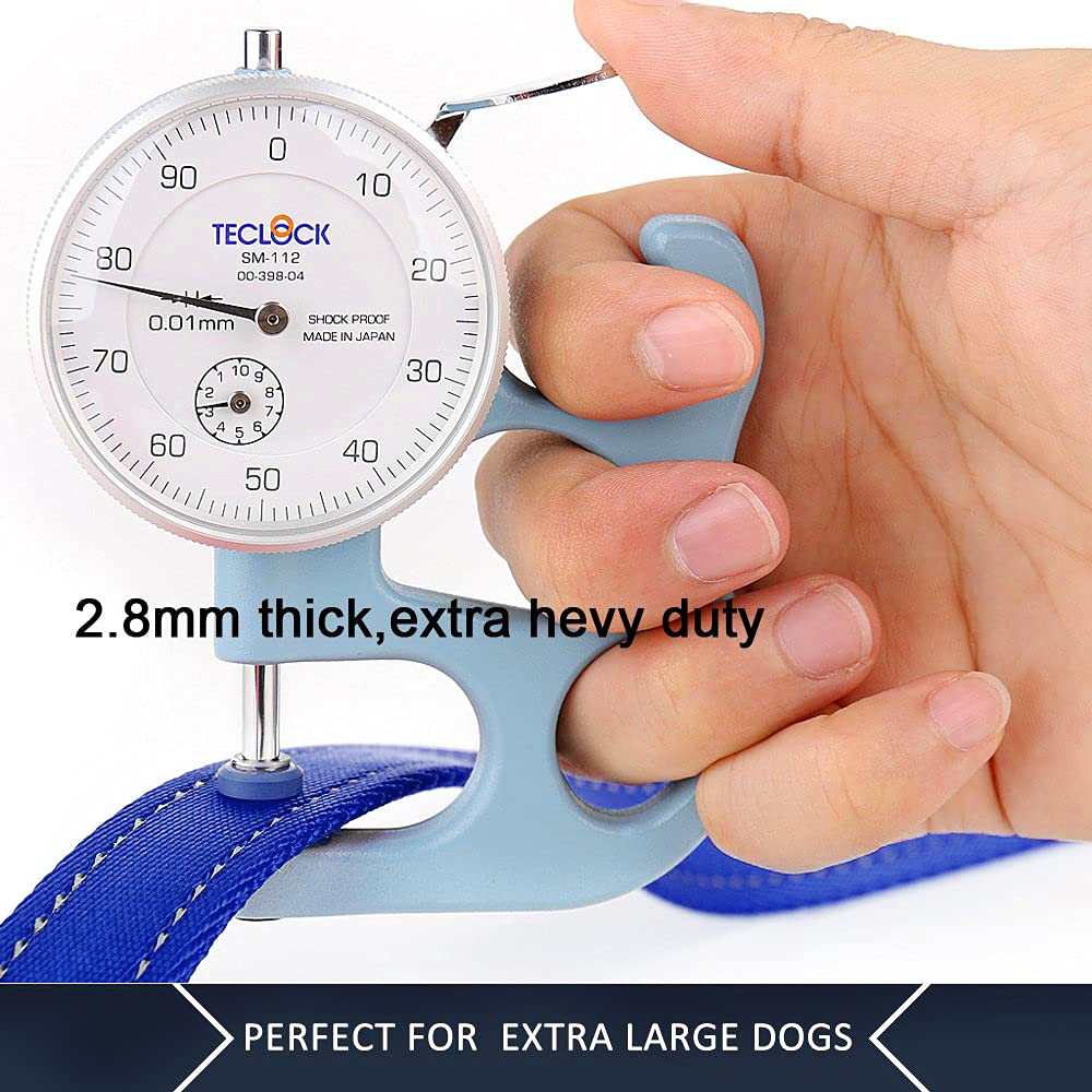 Plutus Pet Dog Leash 6Ft Long,Traffic Padded Two Handle,Heavy Duty,Reflective Double Handles Lead For Control Safety Training,Le