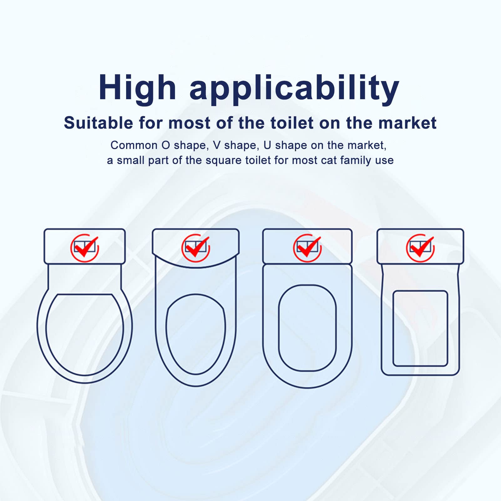 Cat Toilet Training Kit, Universal Pet Cat Toilet Trainer Set, Reusable Plastic Cat Toilet Trainer Urinal Seat, Sand Box Mat Cat
