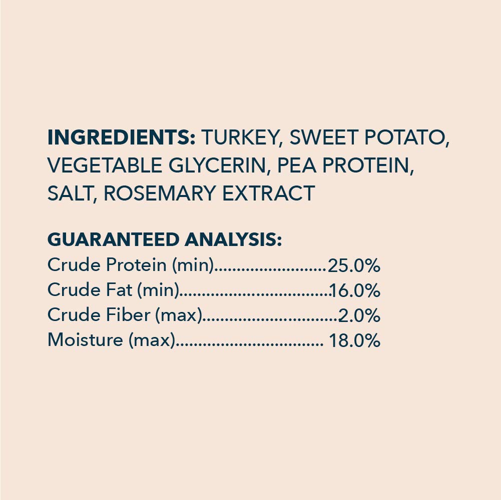 Amazon Brand - Wag Soft & Tender American Jerky Dog Treats - Turkey & Sweet Potato, 16 Ounce (Pack of 1)