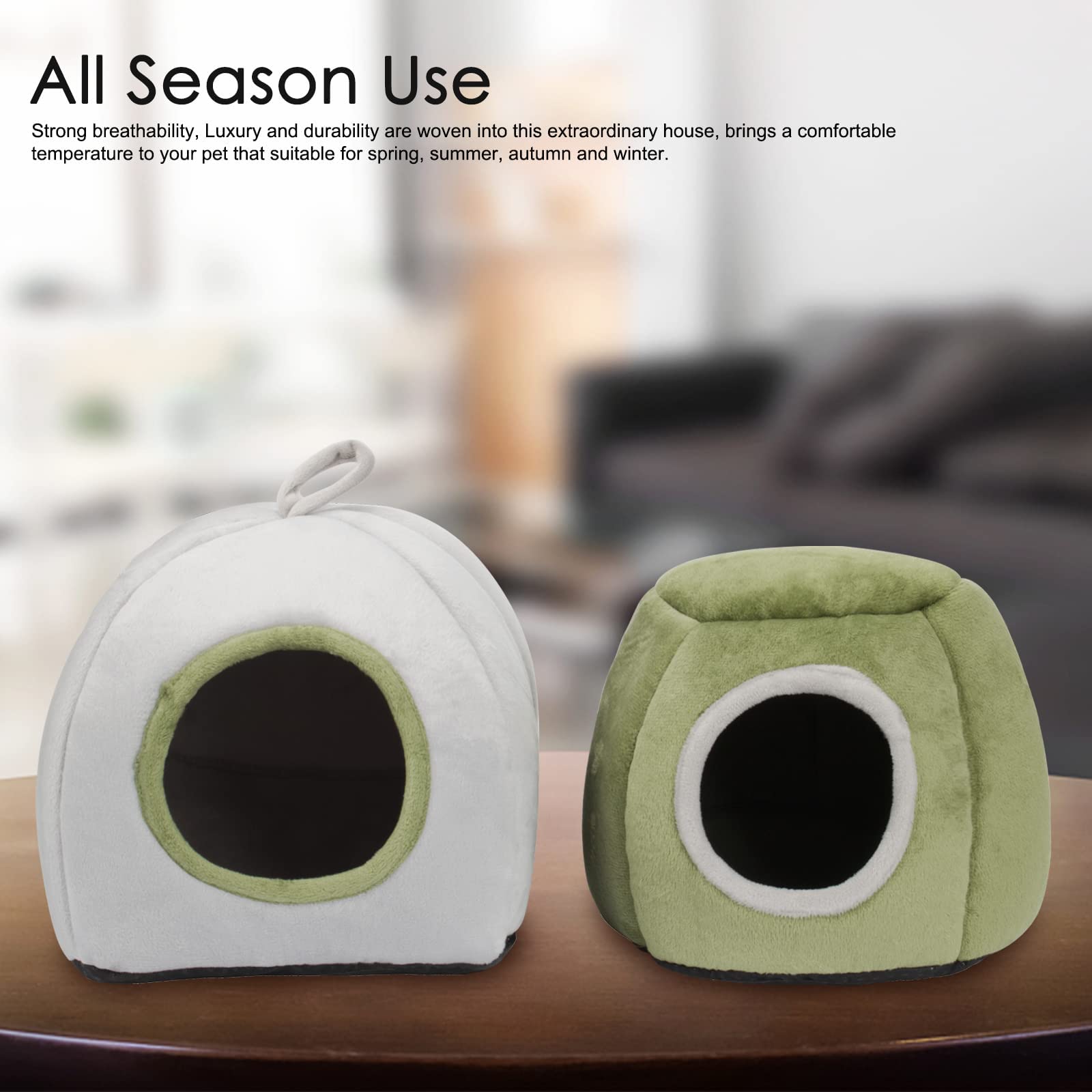 Yuepet Guinea Pig Beds 2 Pack - Washable Guinea Pig Cage Accessories Small Animal Bed Hideout For Guinea Pig, Chinchilla, Hamste