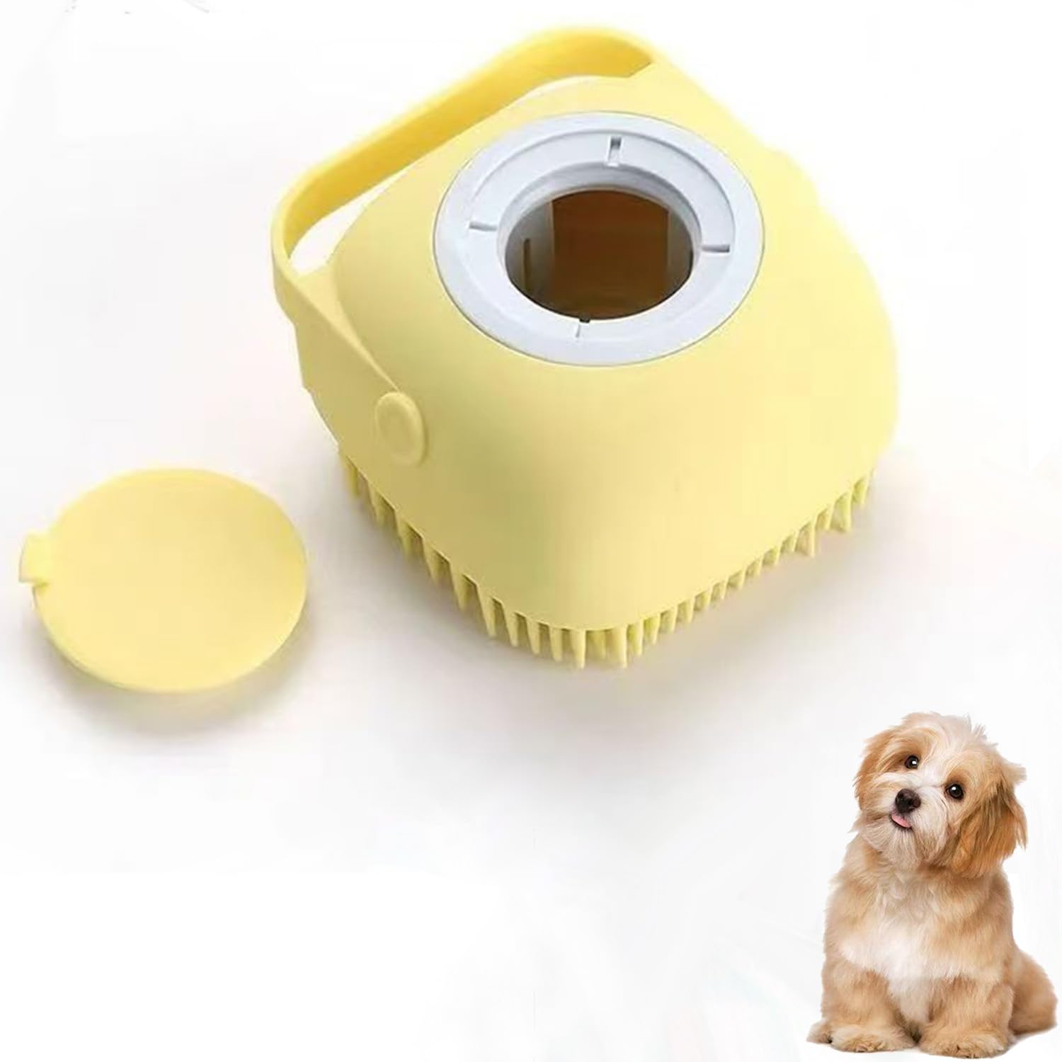 Pets Bath Brush | Scrubber For Bath | Dog Shampoo Brush | Dog Washing/Shower Brush, Suitable For Short/Long Haired Dogs, Dog Bru