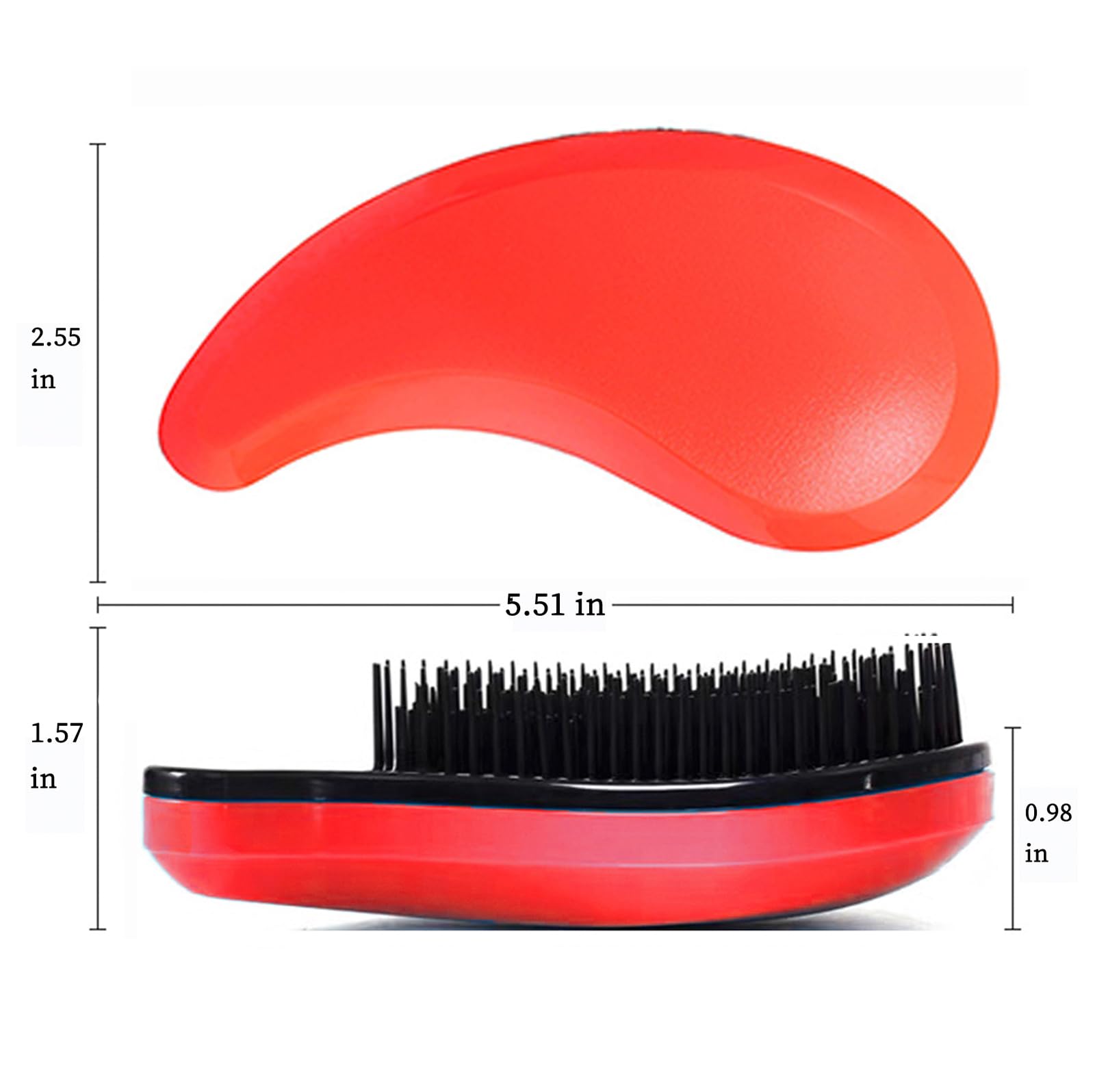 MAEELOU Small Dog Brush - Puppy Hair Brush- Grooming Tool for Teddy, Yorkies, Maltese, Shih Tzu, Chihuahua (Orange)