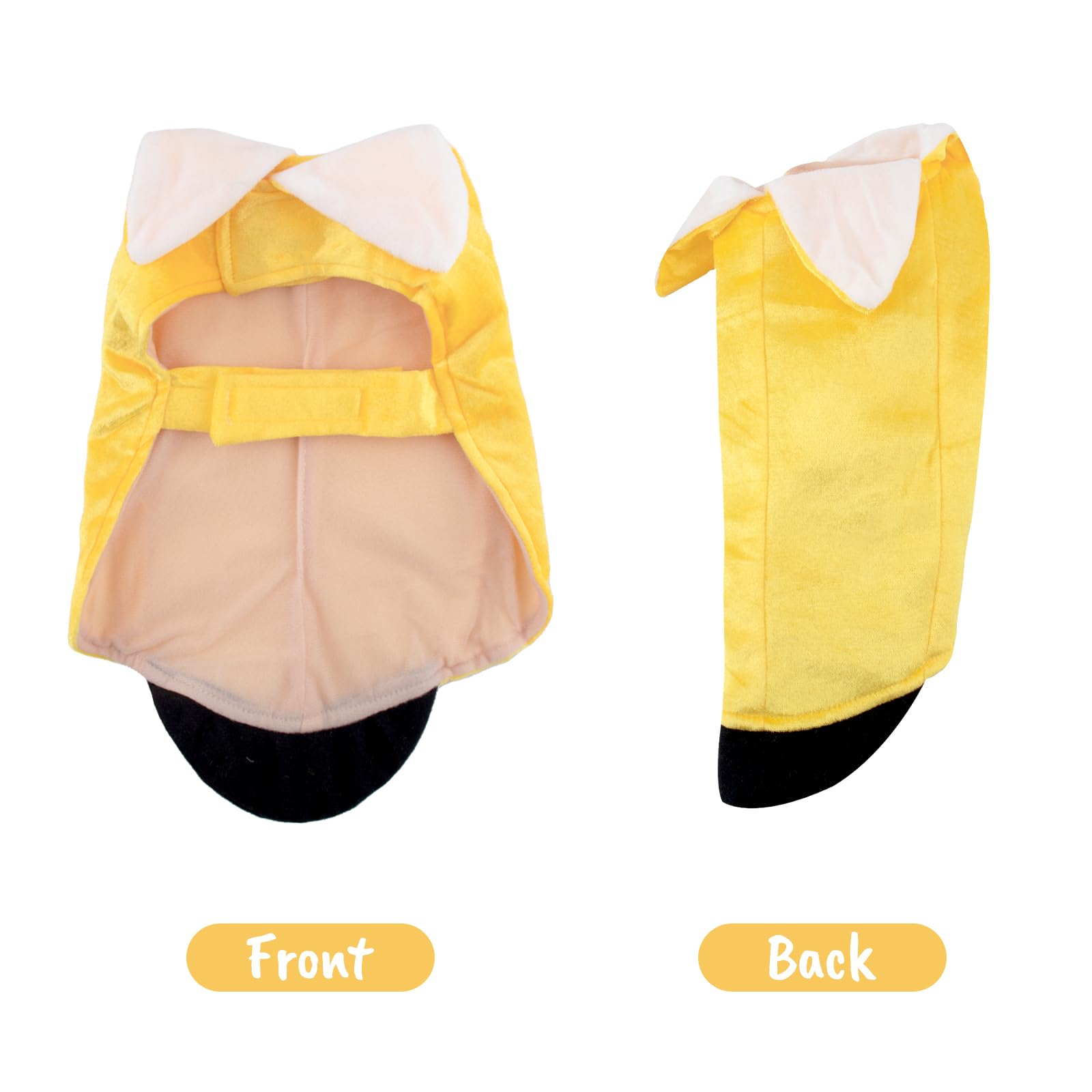 Banana Dog Costume - Funny Halloween Dog Costume Cute Dog Cosplay Jumpsuit Fashion Dress For Puppy Small Medium Large Dogs Special Events Photo Props Accessories