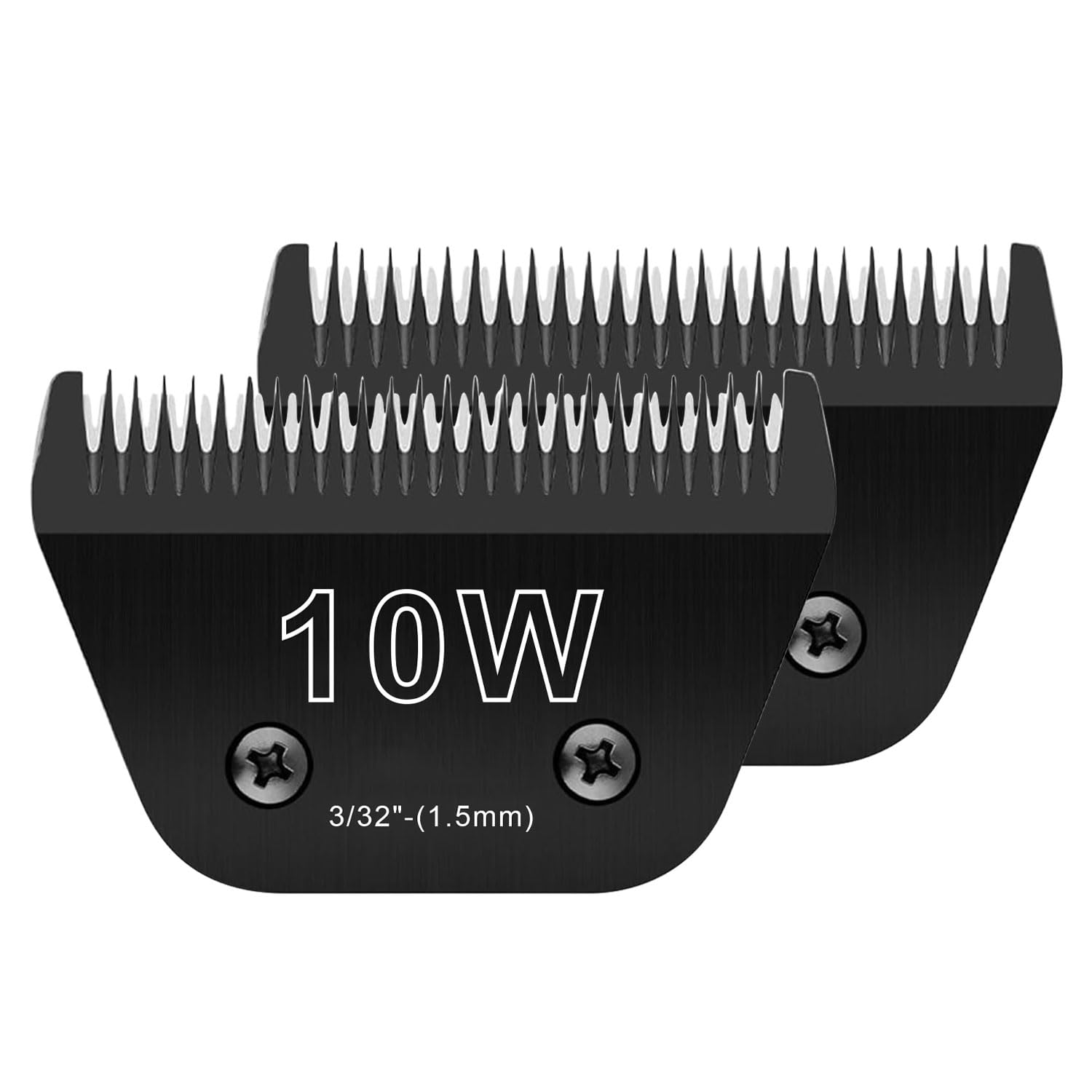 2Pcs 10W Wide Blades For Dog Grooming Blades Compatible With Andis Dog Clippers Blades,Dog Clipper Blades Compatible With Oster 