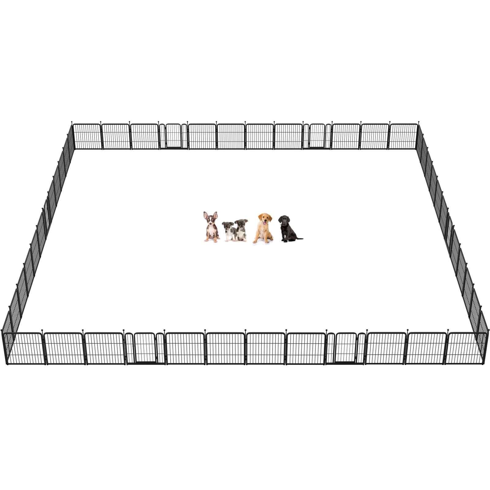 Fxw Rollick Dog Playpen For Yard, Rv Camping, 24 Inch 48 Panels For Puppy And Small Dogs│Patented