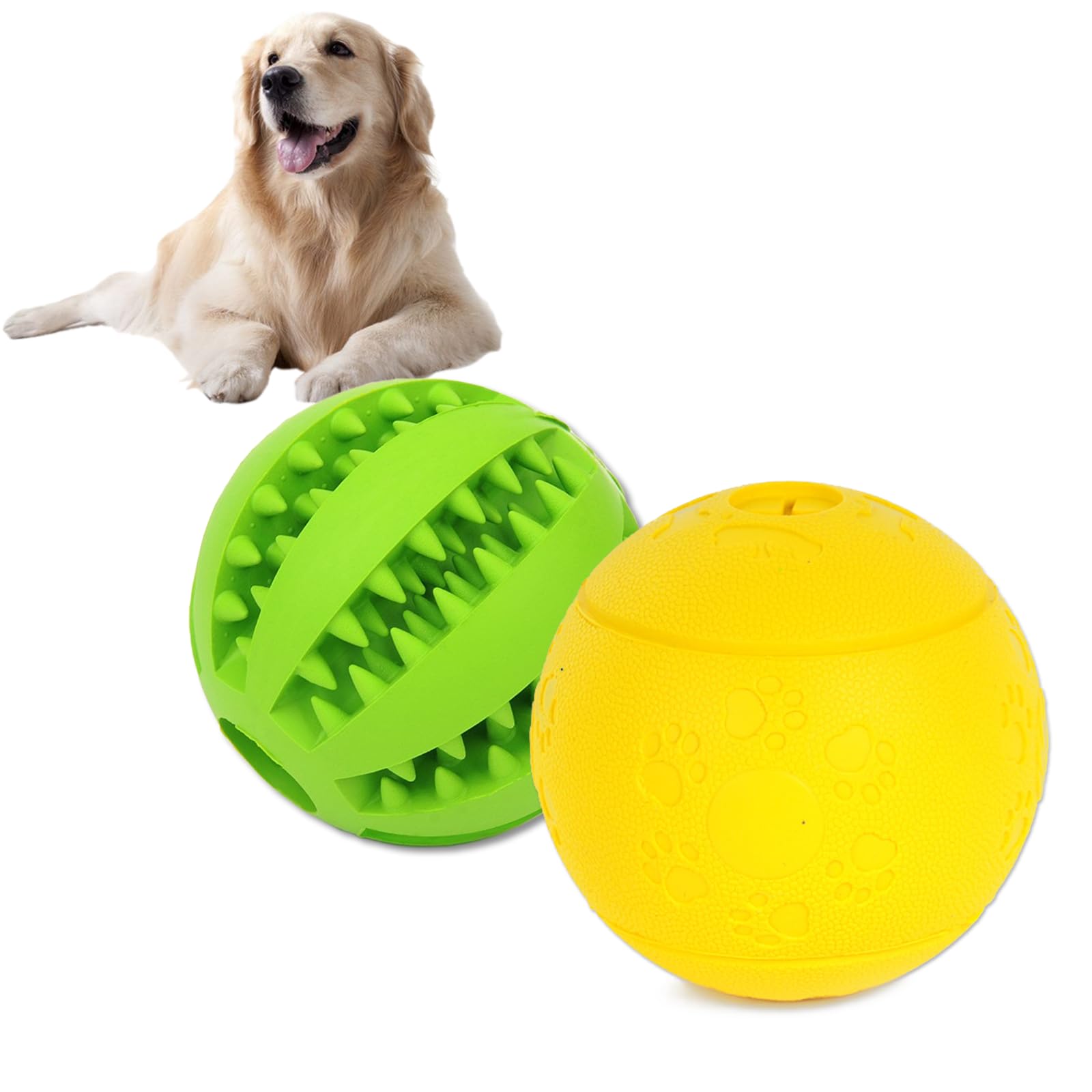 Volacopets Dog Puzzle Toy, Treat And Dental Balls, Interactive Treat Dispensing Toy For Dogs, Durable Puppy Toys For Teething Sm