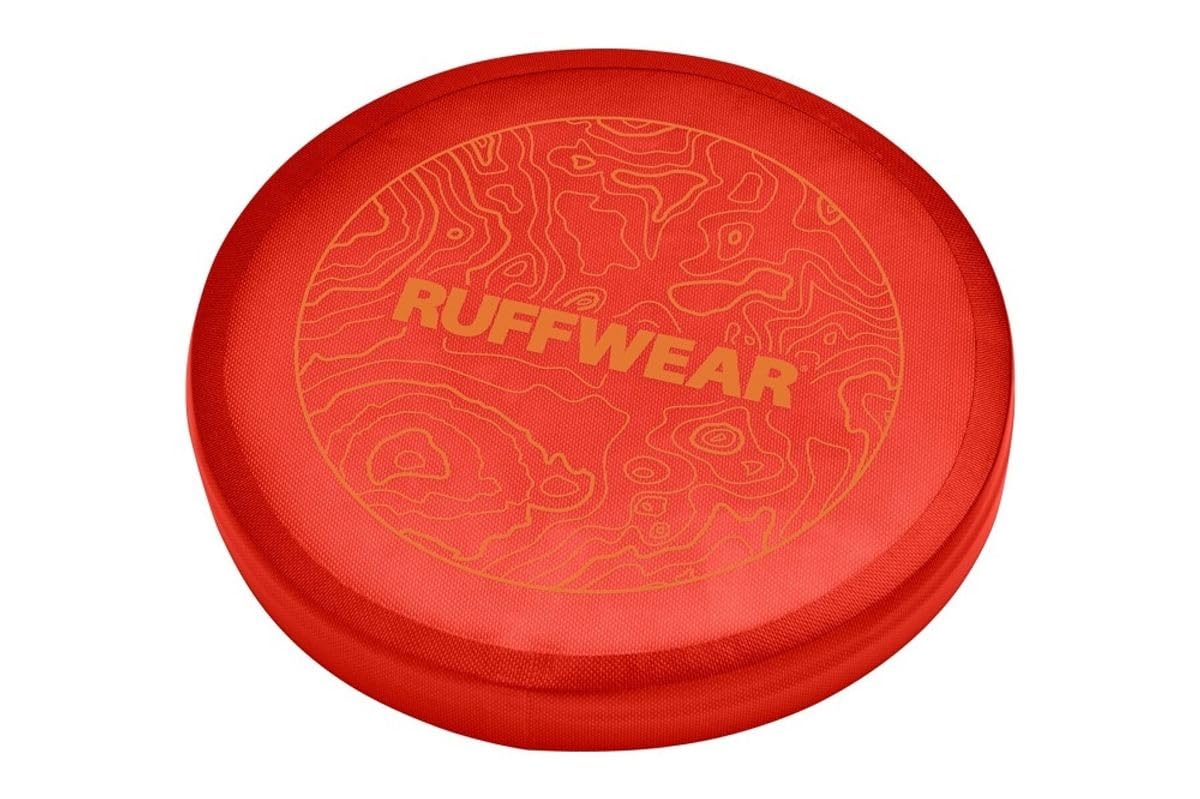 Ruffwear, Camp Flyer Dog Toy, Lightweight And Flexible Disc For Throw And Fetch, Red Sumac
