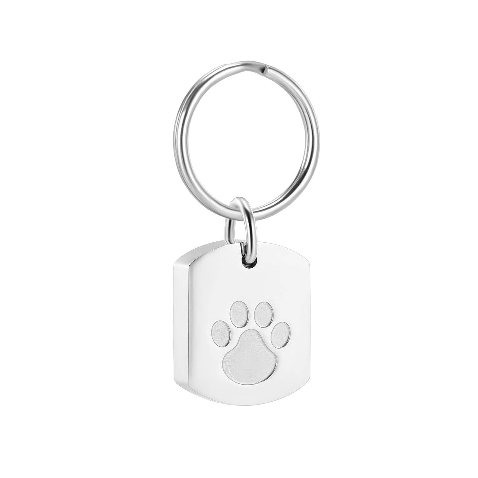 Minicremation Cremation Jewelry Urn Necklace For Ashes For Pet, Paw Print Memorial Ash Jewelry, Keepsake Pendant For Pet'S Cat D