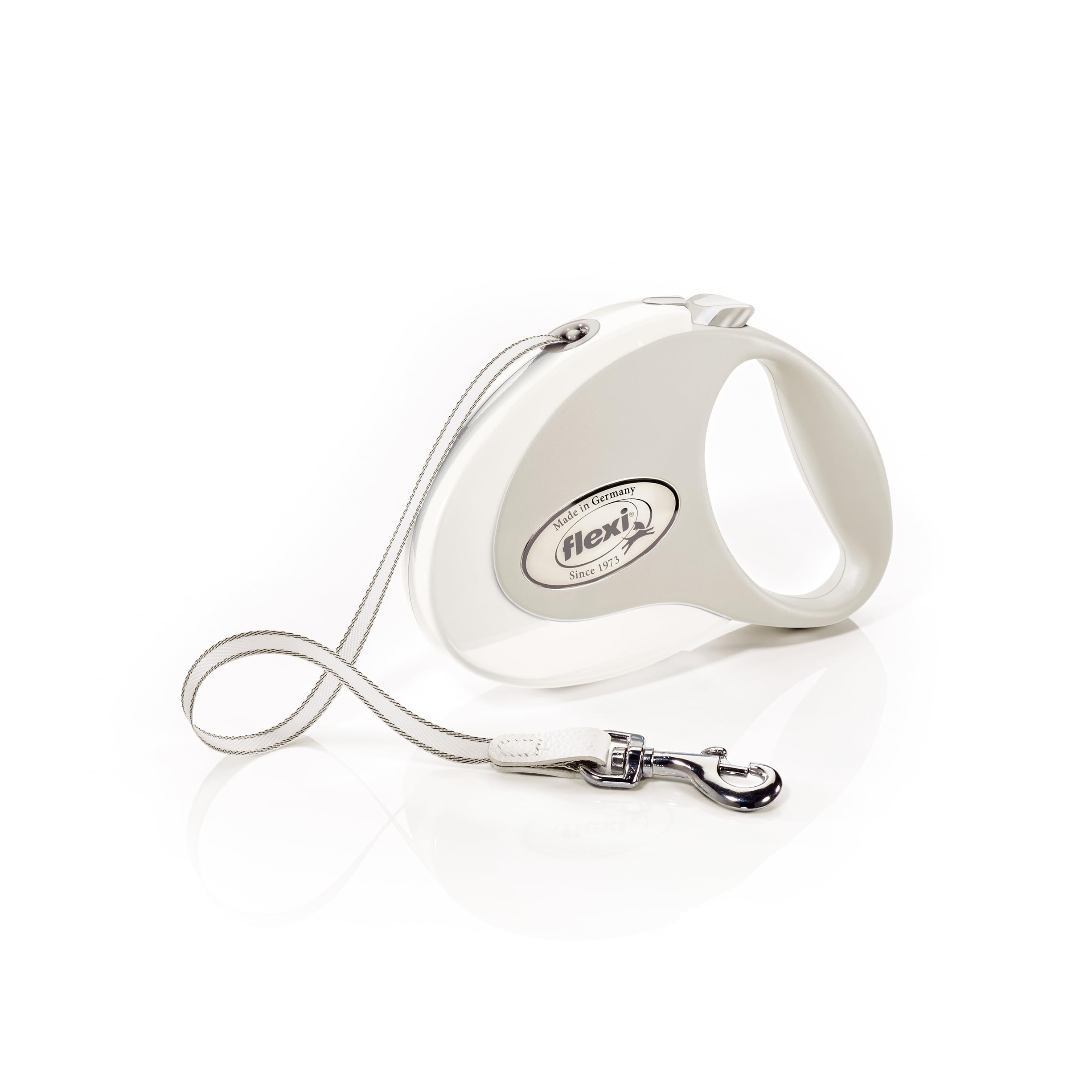 Flexi Style Retractable Dog Leash (Tape), Ergonomic, Durable And Tangle Free Pet Walking Leash For Dogs Up To 55 Lbs, 16 Ft, Med