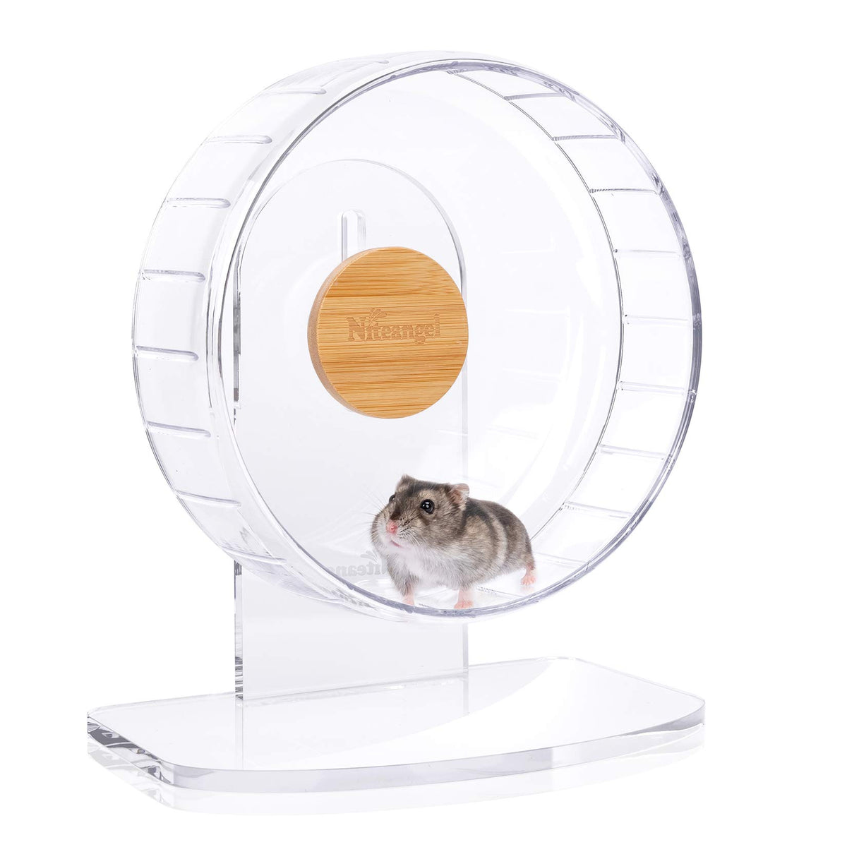 Niteangel Super-Silent Hamster Exercise Wheels: - Quiet Spinner Hamster Running Wheels With Adjustable Stand For Hamsters Gerbil