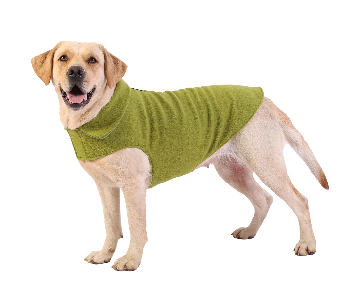 Fleece Dog Coat Pet Jacket Reflective For Cold Weather For Extra Large To Small Pets(Red,Xl)