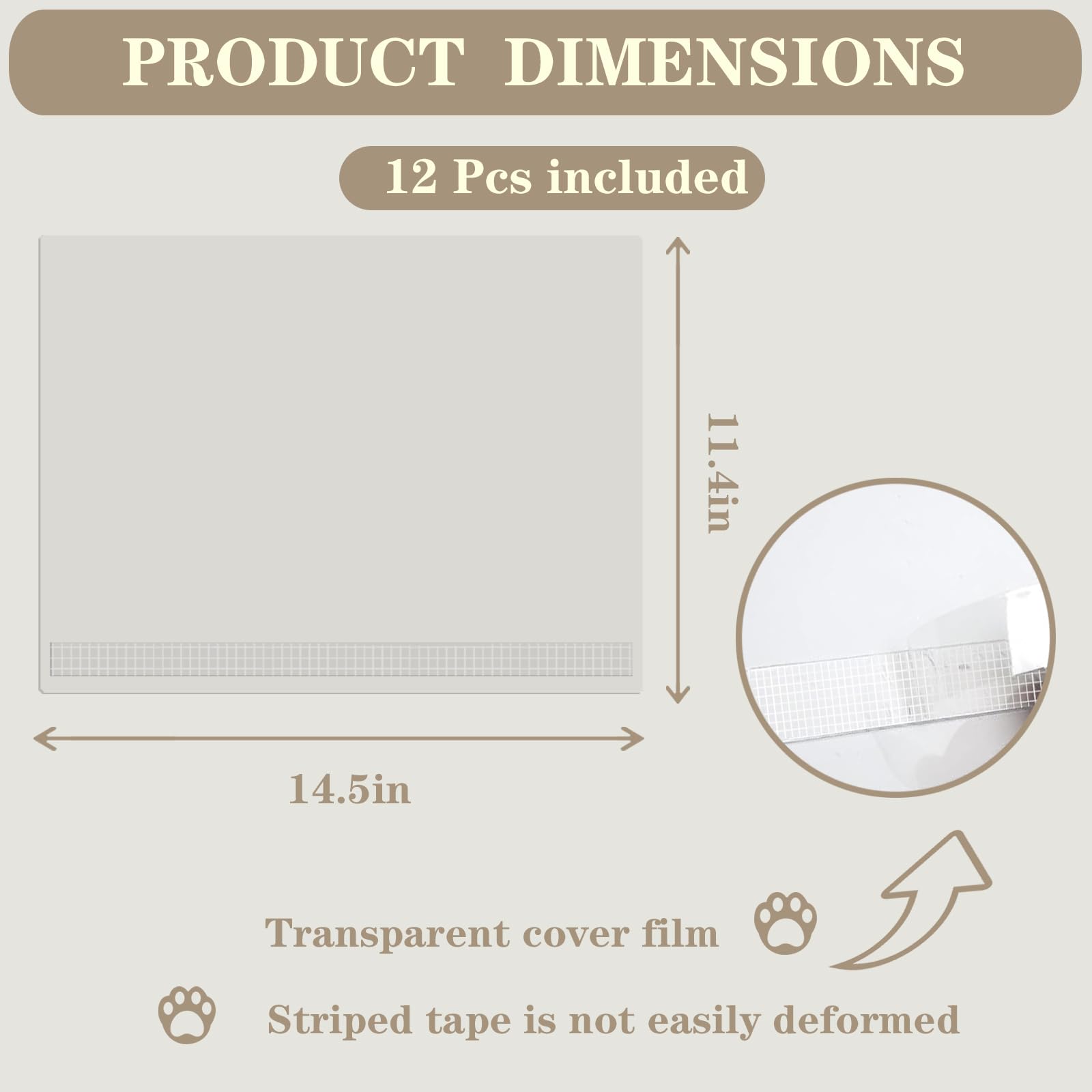 Qnbcaa 12Pcs Cat Litter Box Pee Shields - Open Top Litter Box Splash Guard Privacy Screen Transparent Easy Clean 14.5 * 11.5In