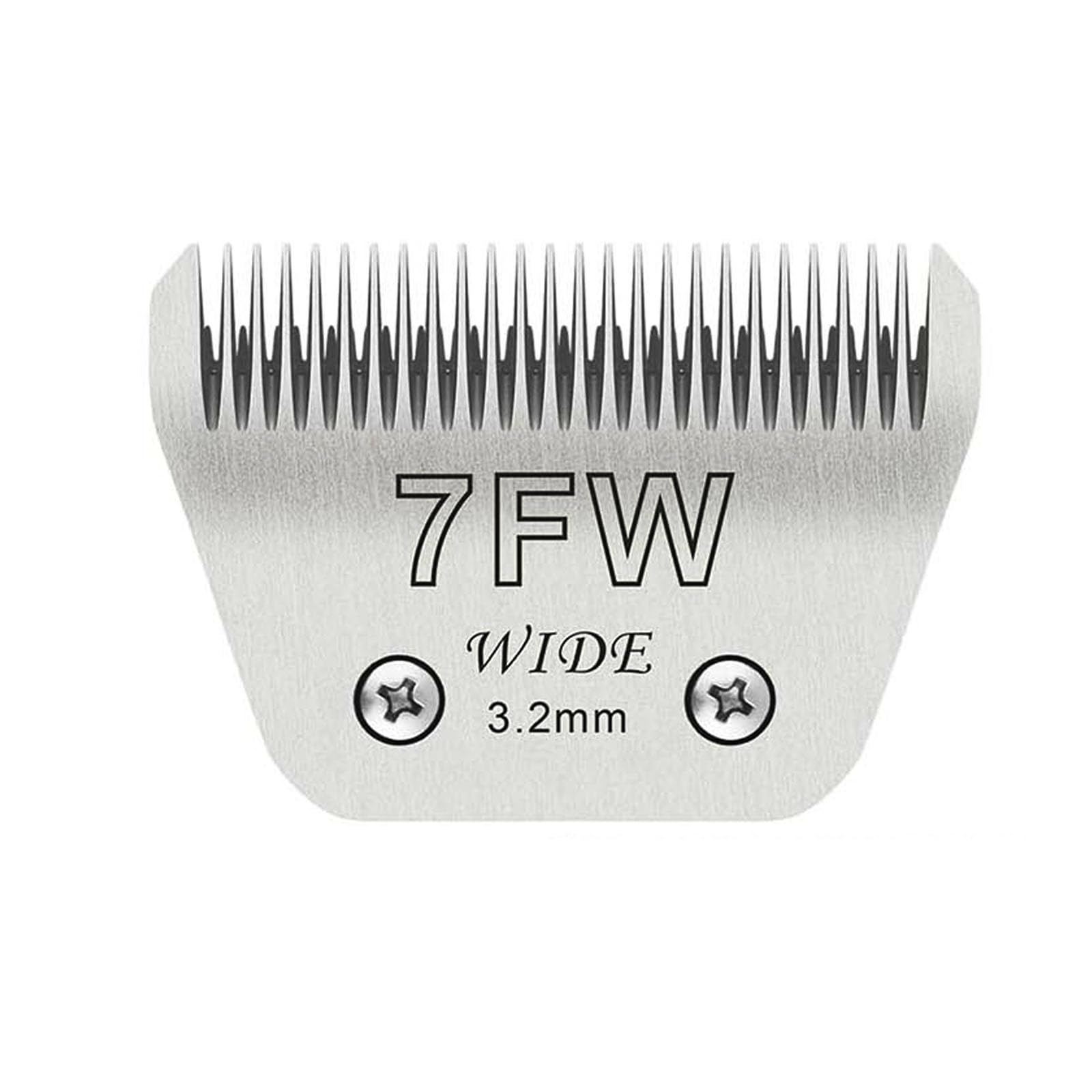 Wide Blades For Dog Grooming Blades Compatible With Andis Dog Clippers,7Fw Dog Clipper Blades Compatible With Oster A5,Wahl Km10
