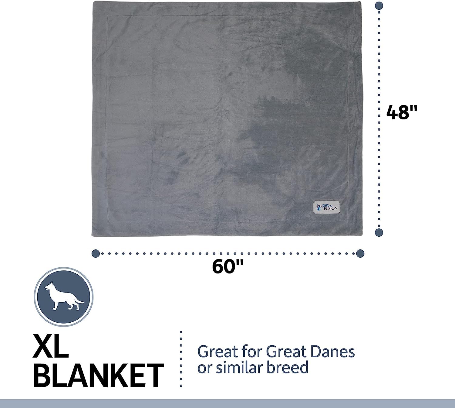 PetFusion Premium Dog & Cat Blanket | Ultra Soft Pet Blanket Available in Plush or Quilted; 2 Colors (Grey; Brown) | Perfect for