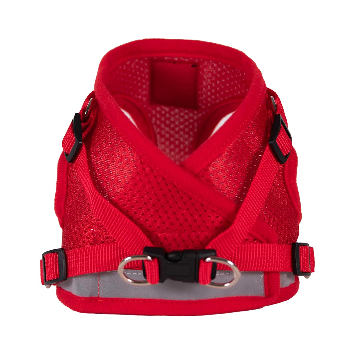 Travel Cat Harness And Leash Set - Adjustable Fit Mesh Cat Harness And Reflective Strap - Comfort Escape Proof Harness For Cats, Kitten For Outdoor Walking, Hiking (Small, Red)