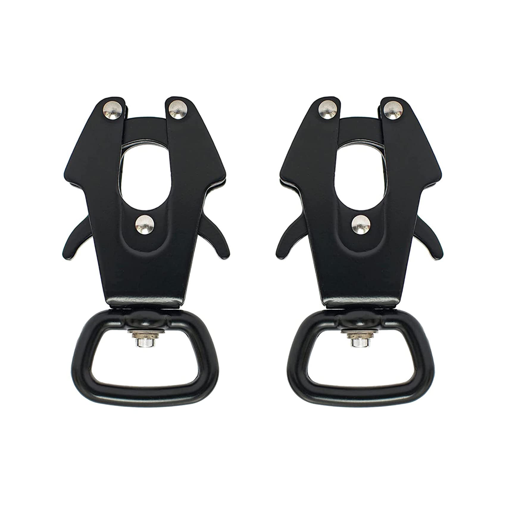 Heavy Duty Dog Leash Clips - Small Quick Release And Lock Snaps - Frog Clip (Ring 1' X 2)