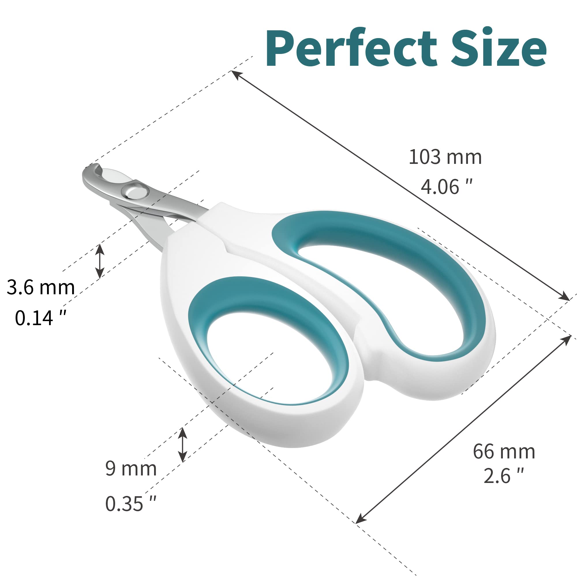 Cat Nail Clipper, Claw Trimmer Made Of Stainless Steel, Clean Cut, No Shred, Mirror Finish. Small Animal Nail Clippers For Cats, Kittens, Bunny, Puppy, Rabbit, Gatos, And More