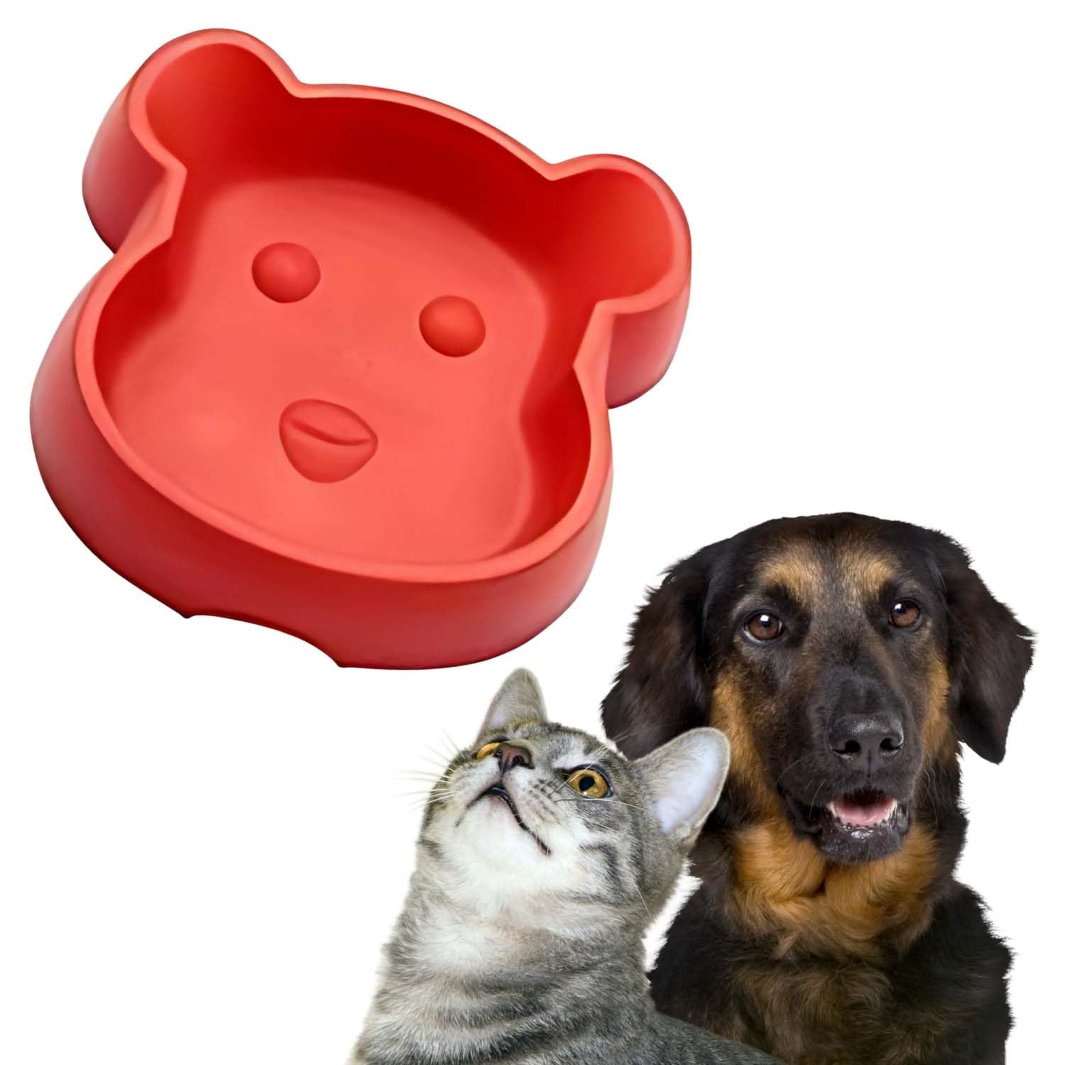 Sage Square Pet Feeding Bowl  NonSlip Design, Great For Dogs & Cats, Holds Wet Or Dry Food & Water, RustResistant, Lightweigh