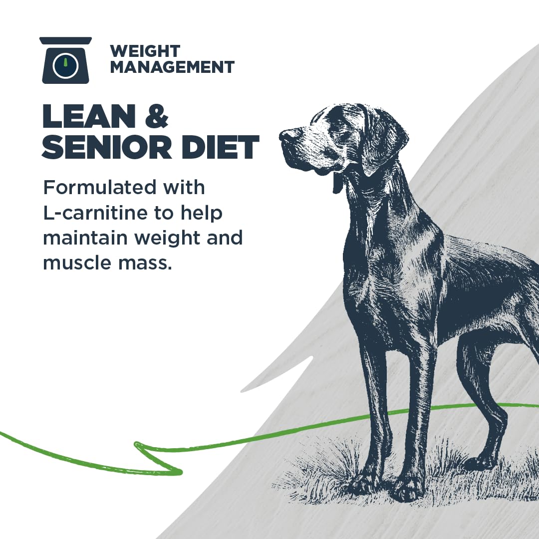 Blackwood Lean/Senior Dry Dog Food, Chicken Meal with Ancient Grains, 24 Pound Bag for Weight Management and Muscle Mass Mainten