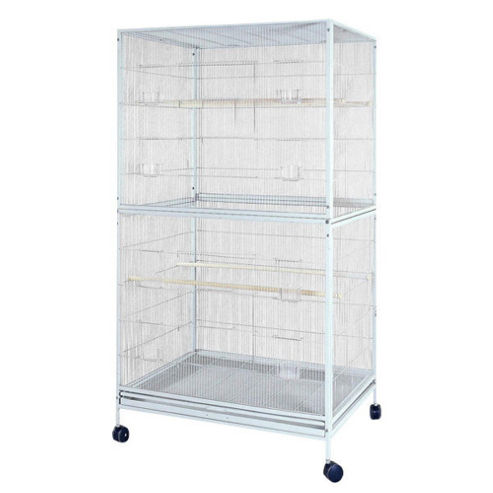 A&E Cage Co 4030Fl White Flight Bird Cage, X-Large/40 X 30'