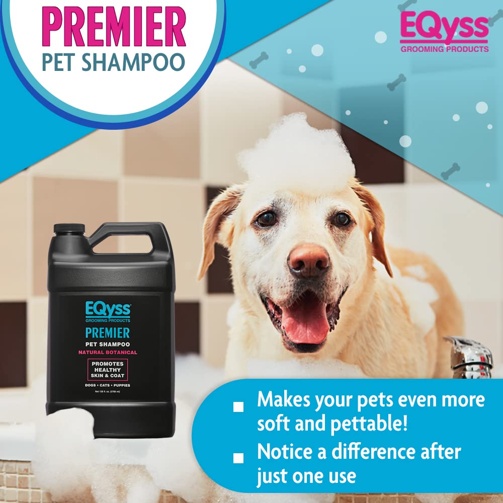 EQyss Premier Pet Shampoo - Cleanses & Moisturizes Coat, Adds Volume, Intensifies Colors, Residue-free Finish - for all Dogs, Ca
