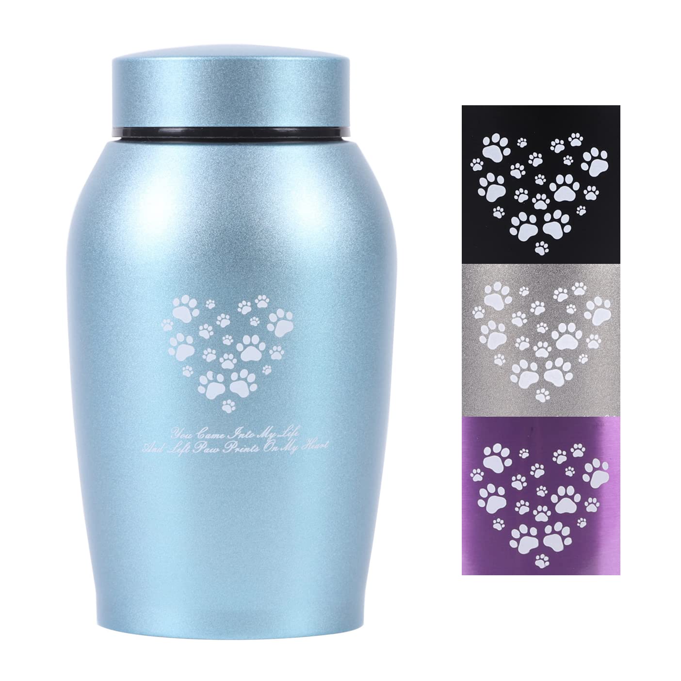 Stainlee Steel Pet Urns,Premium Urns For Dog And Cat Ashes,Paws Engraved Dog Urn For Ashes,Cat Creamtion Urn For Ashes,Pet Urn For Large Dog