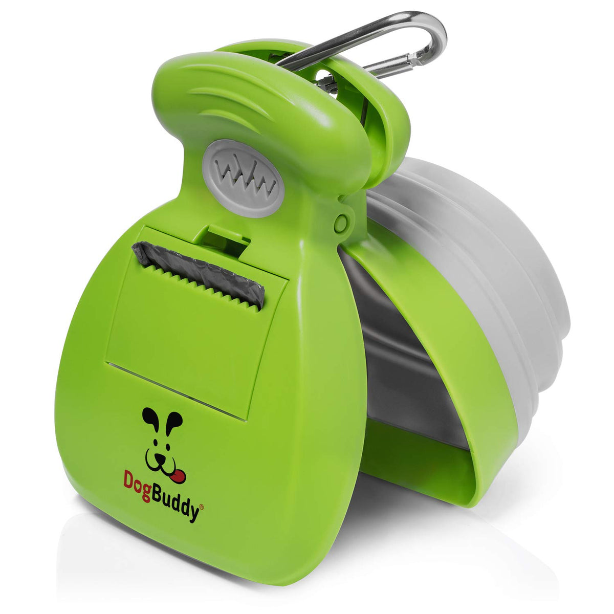 Dogbuddy Pooper Scooper, Portable Dog Poop Scooper, Sanitary Dog Waste Pick Up, Heavy Duty Dog Waste Cleaner With Bag Dispenser,