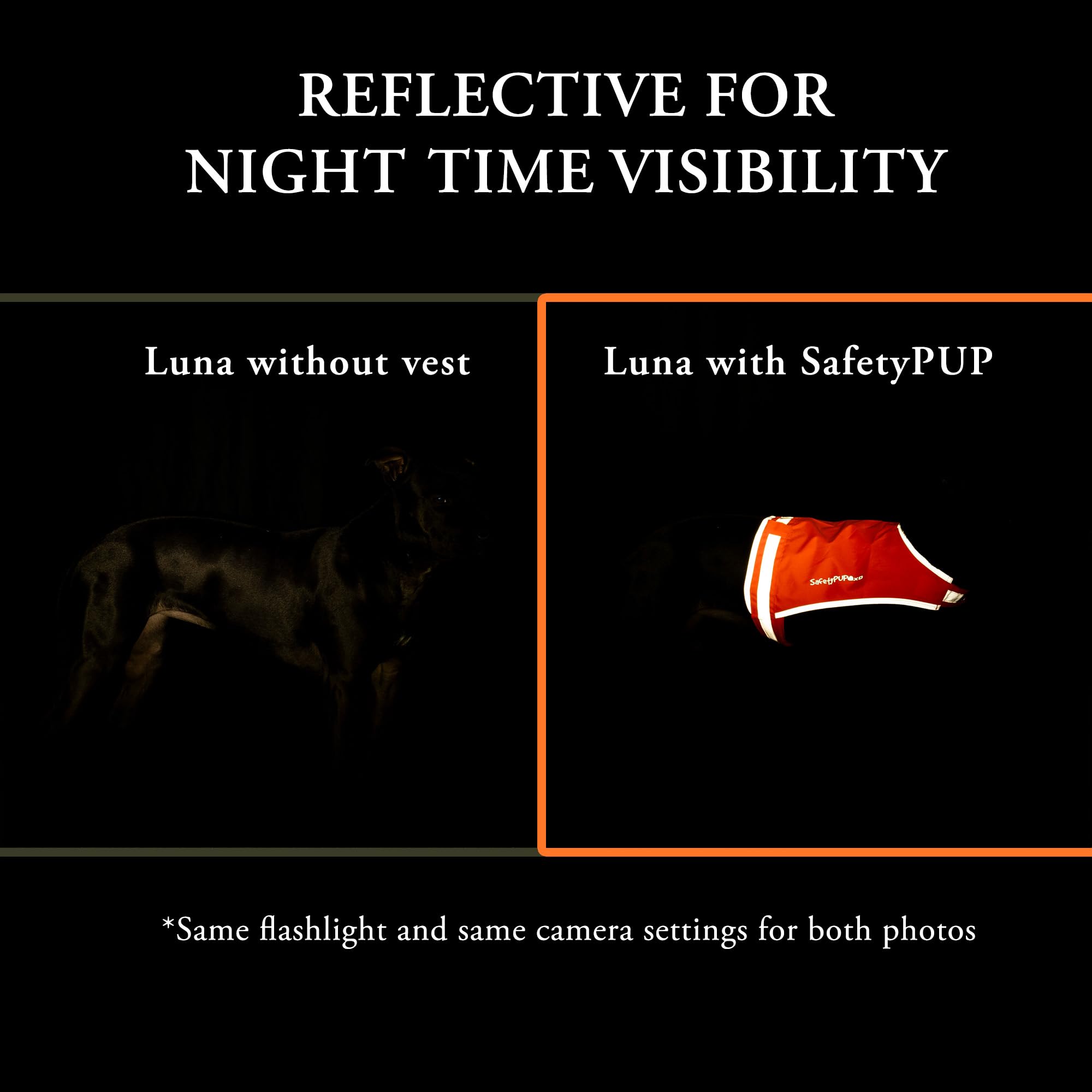 Safetypup Xd Lite Dog Vest. Coverage To Mid Back. Reflective Hi Visibility Fluorescent Yellow Fabric Helps To Keep Them In Sight