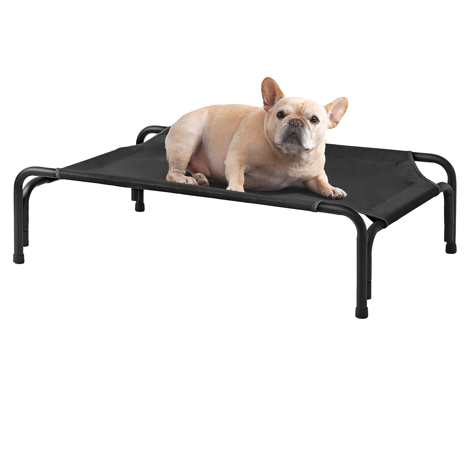 Eheyciga Reinforced Elevated Dog Cot Bed Medium, Raised Outdoor Dog Hammock, Lifted Pet Platform With Frame And Washable Waterpr