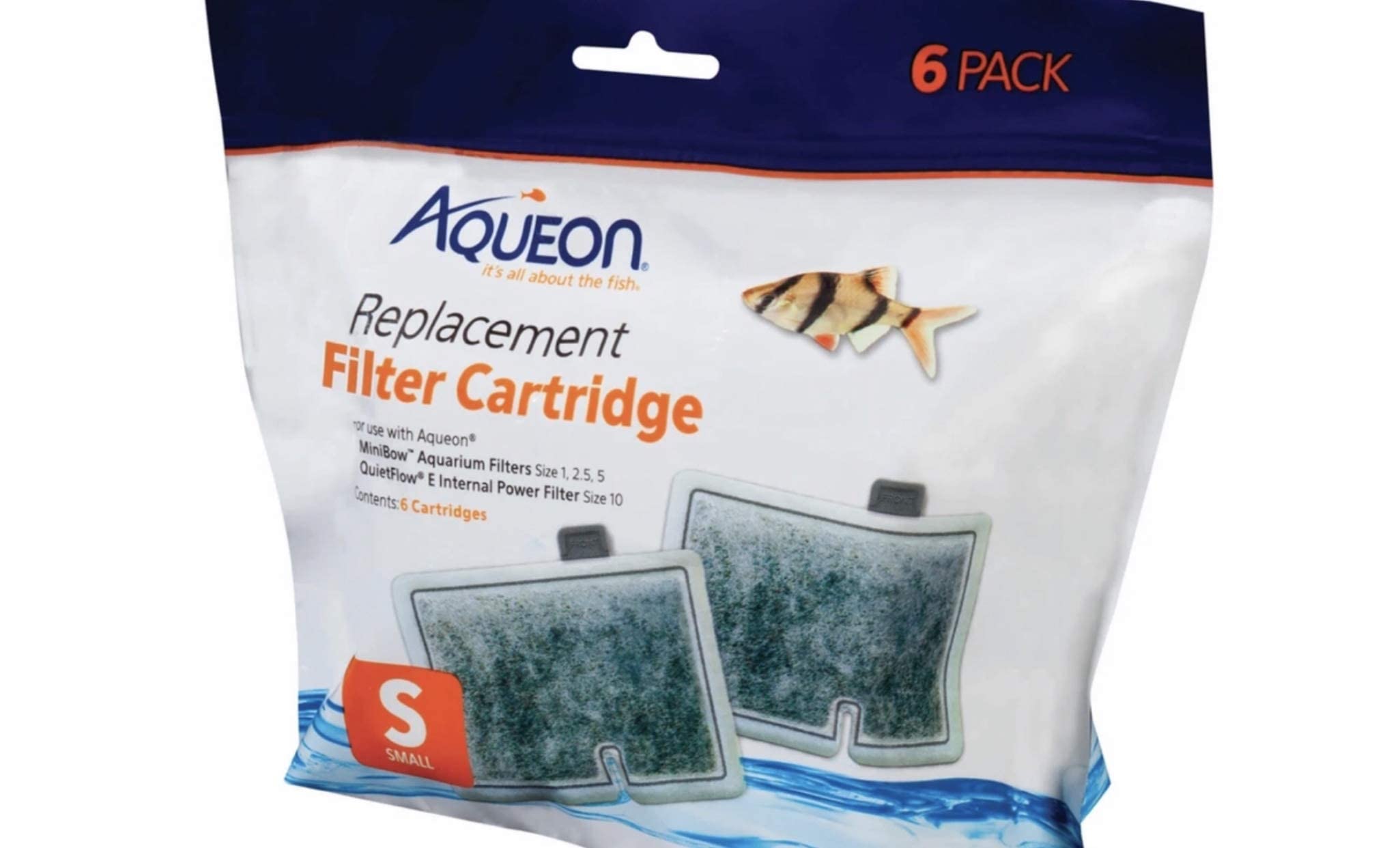 Aqueon Products-Supplies-Aqueon Filter Cartridge Small/6 Pk