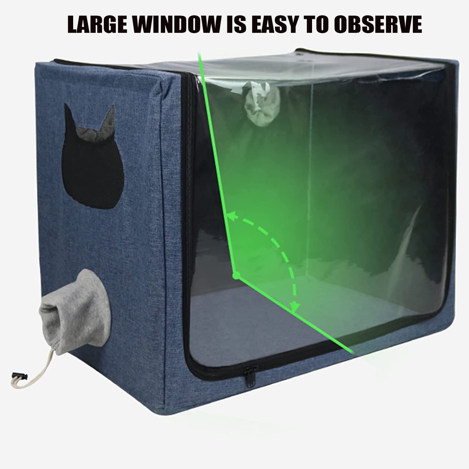 Wvnm Pet Atomization Nest,Cat And Dog Atomization Box Oxygen Inhalation Machine Dedicated Folding Atomization Box,Small Pet Oxyg