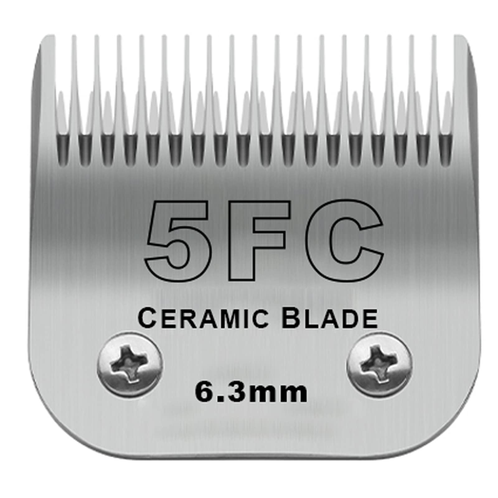 Dodaer Detachable Pet Dog Grooming Clipper Ceramic Blades,Compatible With Andis Size 5Fc 1/4”(6.3Mm) Cut Length (64122),Compatible Withoster A5,Wahl Km Series Clippers