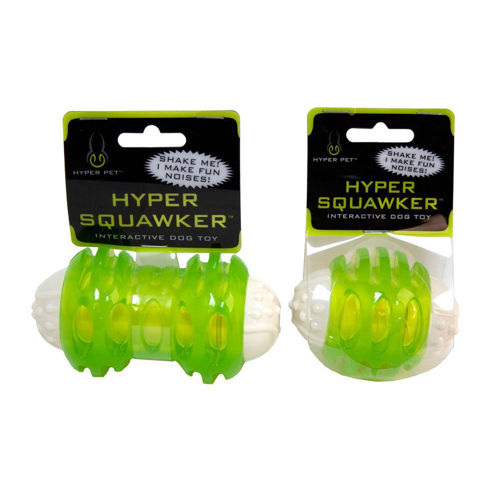 Hyper Pet Hyper Squawkers Dog Bone Durable Dog Toy Designed From Tpr And Nylon With An Enticing Giggle Noise Medium