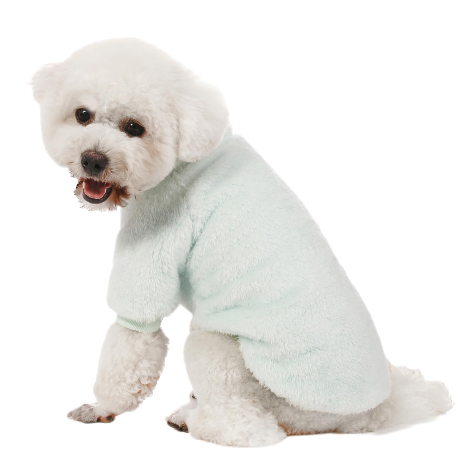 Kyaringtso Dog Sweater, 3 Pack Dog Sweaters For Small Dogs, Dog Clothes For Small Dogs Girl Boy, Ultra Soft And Warm Puppy Sweater Dog Coat For Winter Christmas (Small, Lt Pink+Lt Green+Lt Yellow)