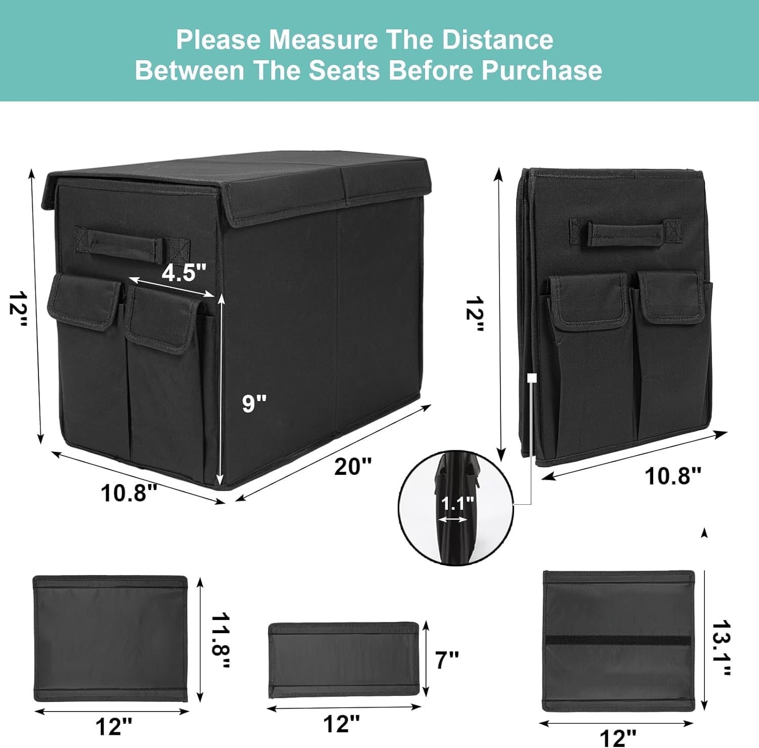 Earond Dog Seat Extender For Dogs Up To 200Lbs, Dog Back Seat With Storage Pockets, Collapsible Front And Backseat Extender For