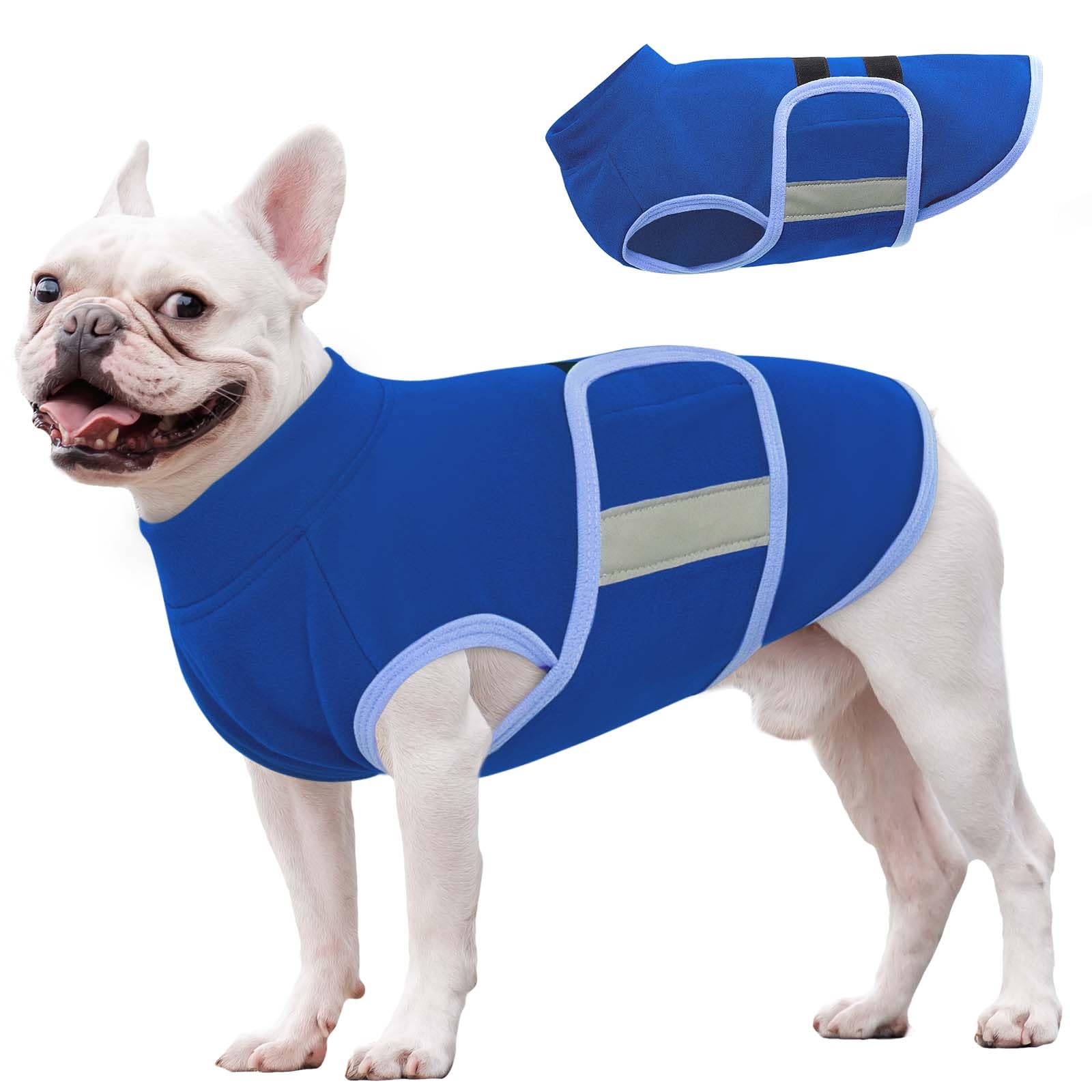 Nanaki Fleece Dog Vest - Soft Dog Sweater Jacket, Adjustable Pullover For Cold Winter & Fall