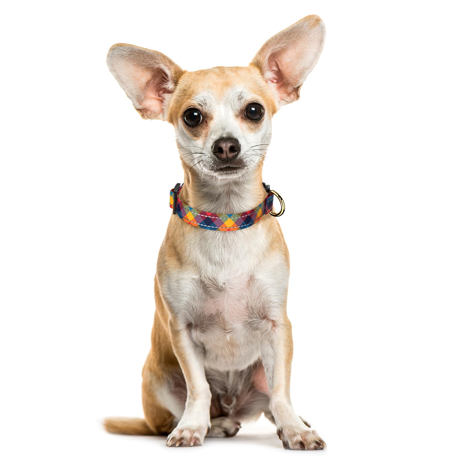 Tmoodel Reflective Dog Collar For Extra Small Dogs, Cute Boho Adjustable Heavy-Duty Nylon Puppy Collar For Boy And Girl Female,