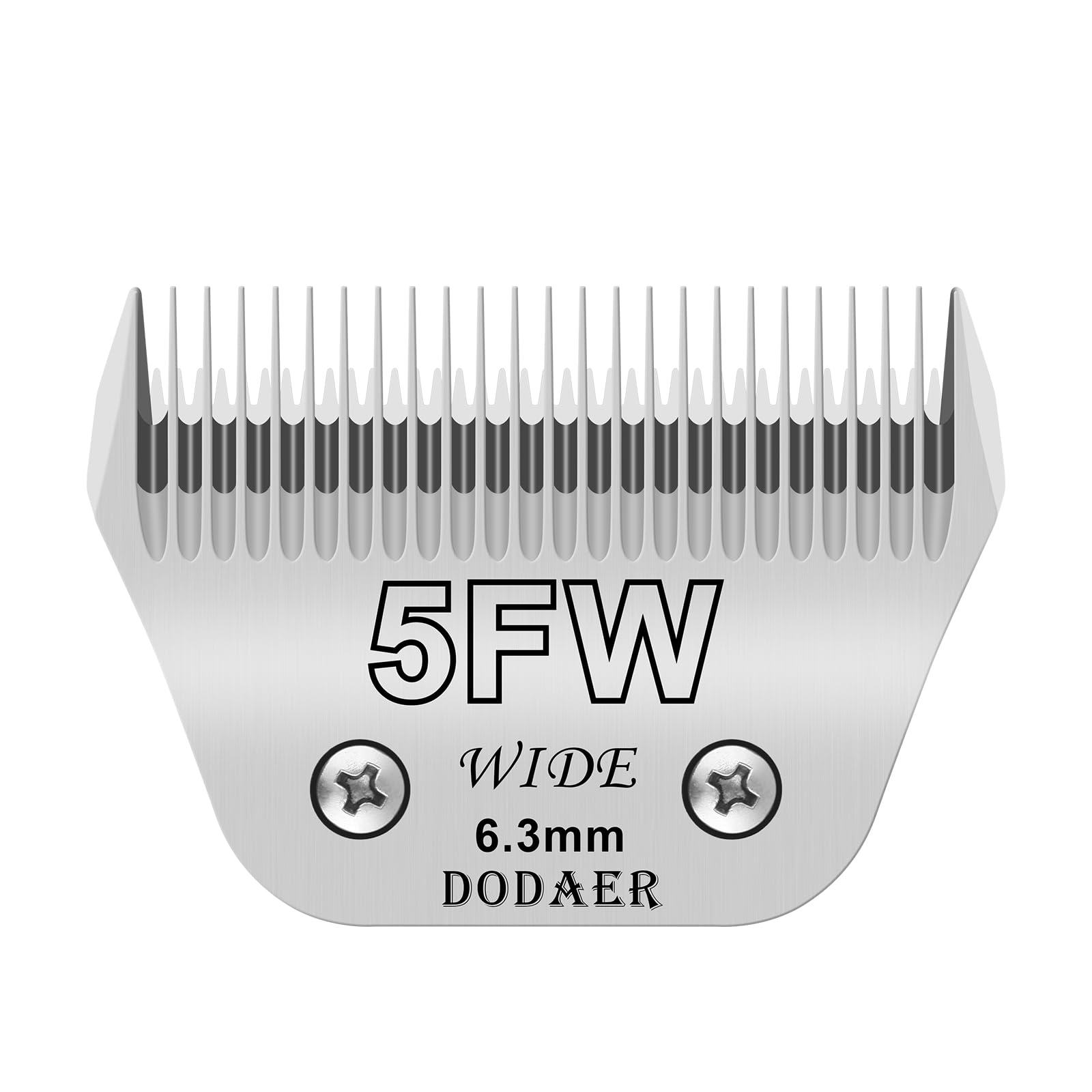 Dodaer 5Fw Detachable Dog Grooming Wide Blades,Compatible With Andis,Oster A5,Wahl Km10 Series Clippers,Cut Length 1/4''(6.3Mm)