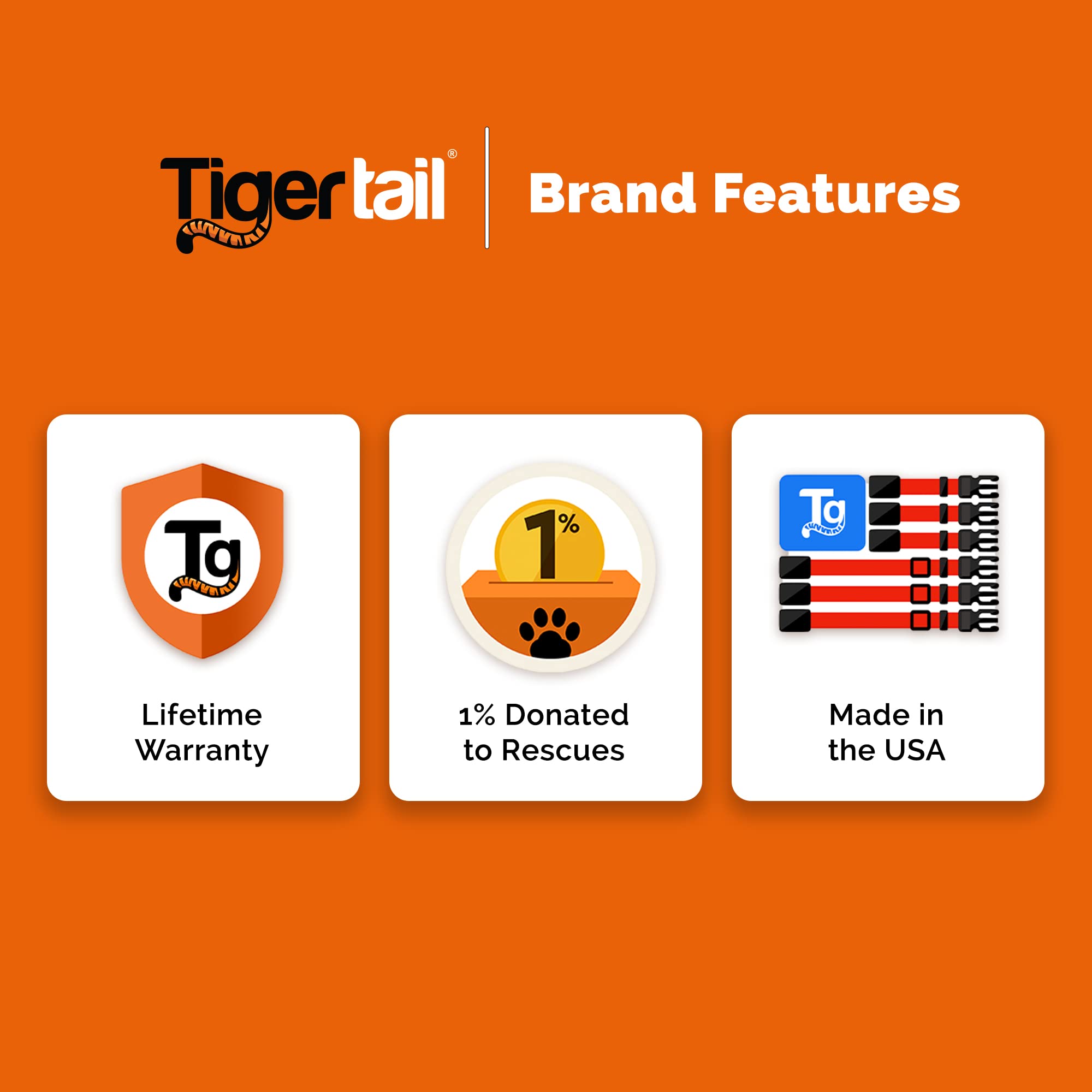 Tiger Tail Urban Nomad Dog Collar | Waterproof, Odor Proof, Durable, Anti-Mat & Lightweight | Premium Coated Nylon | For Large, Medium & Small Breed Pets | Black, Medium