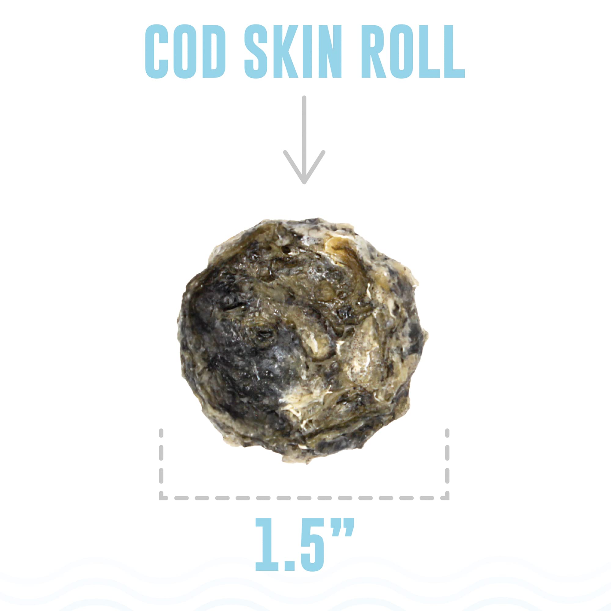 Icelandic  Cod Skin Rolls Single 3Oz Bag