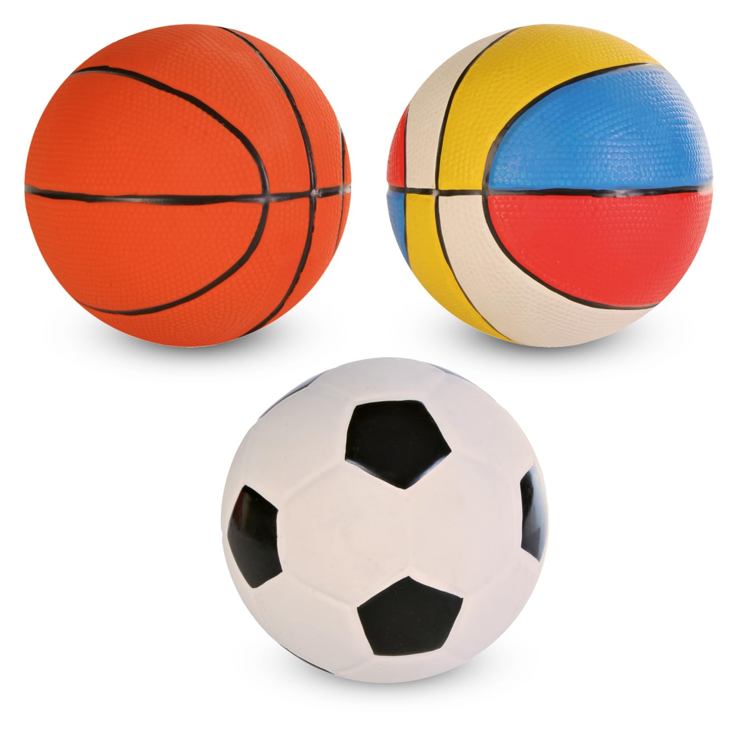 Trixie:  Ball Toy for Dogs | Made with Durable and NonToxic Latex Material, Great for Playing Fetch and Retrieve | Comes with 