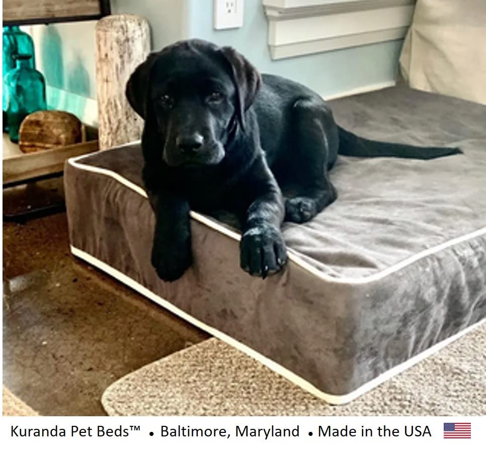 Kuranda Microsuede Slipcover - X-Large - 44' X 27' - Microsuede - Smoke