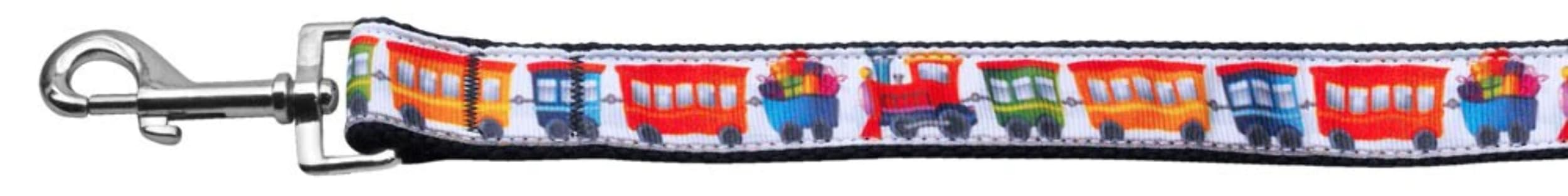 Pet Dog & Cat Nylon Collar or Leash, "Trains" 3/8" w x 6 ft. leash
