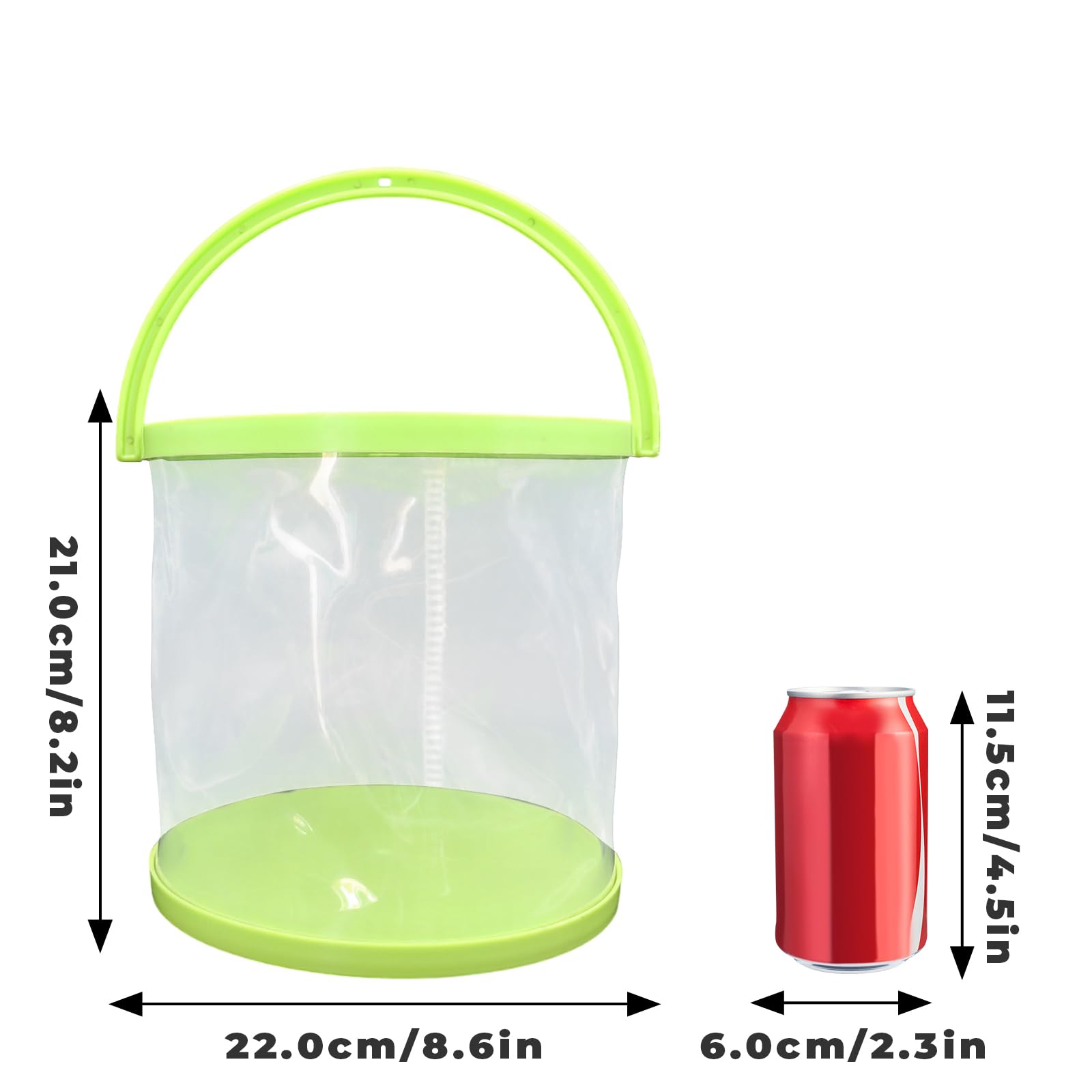 Foldable Small Aquarium, Portable Fish Tank, Fish Transport Container, Plasitc Fish Bowl, Beginner Tank, Great Concept For Catch