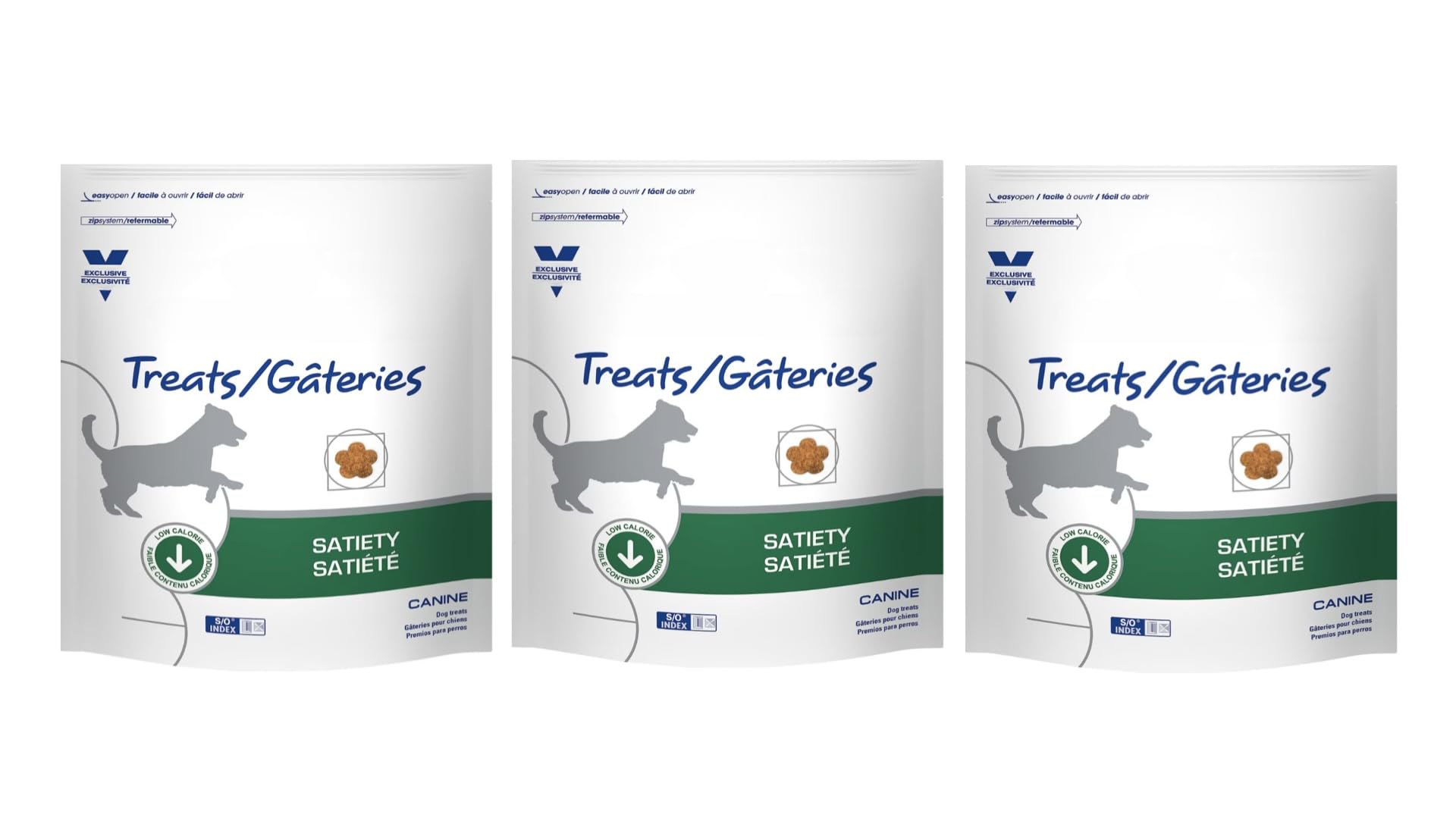 Adult Satiety Dog Treats 17.6 oz (Pack of 3)