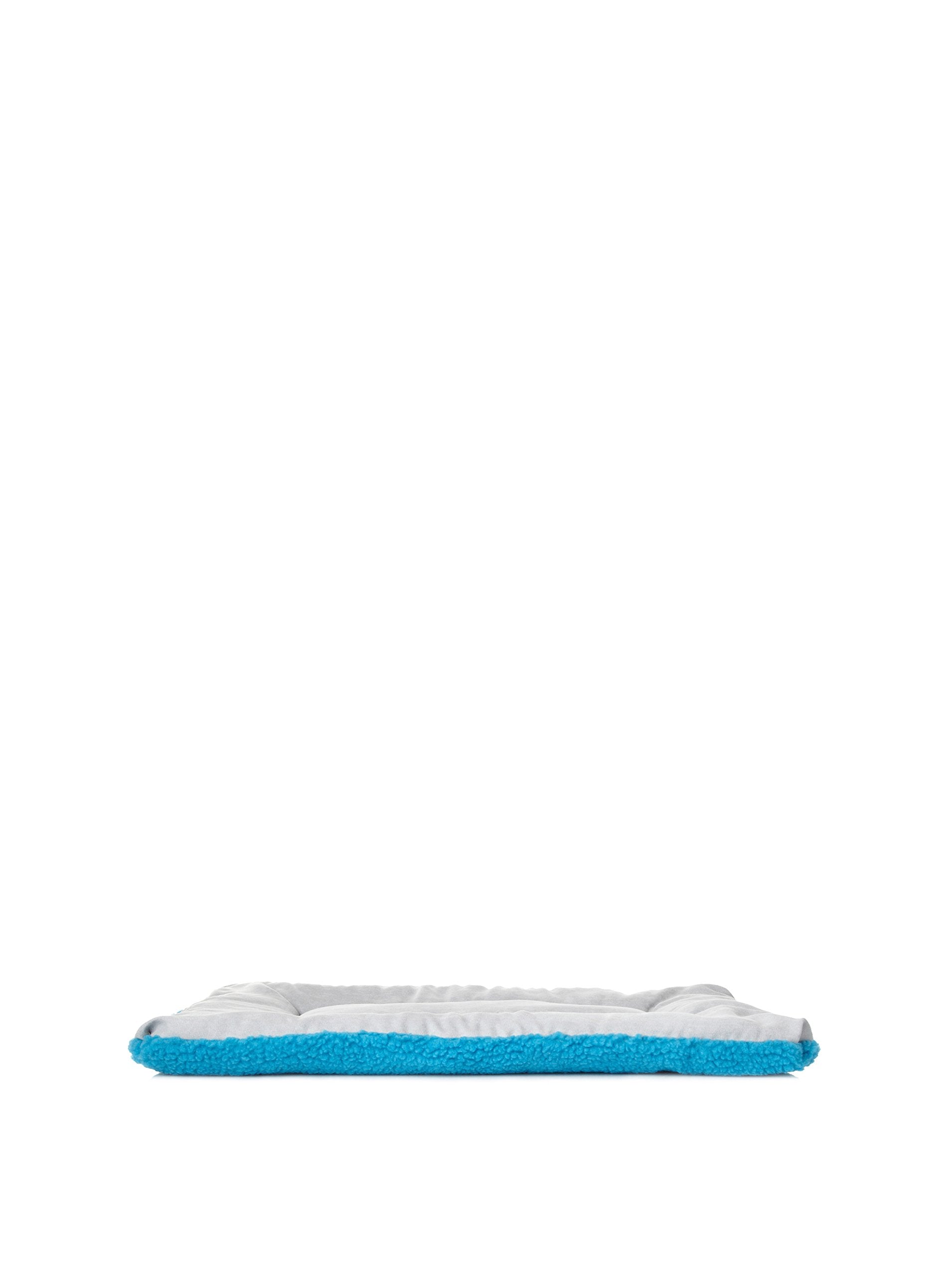 Pet Life Eco-Paw Reversible Polyfill Fashion Pet Dog Bed Mat Lounge, MD, Blue/Aqua