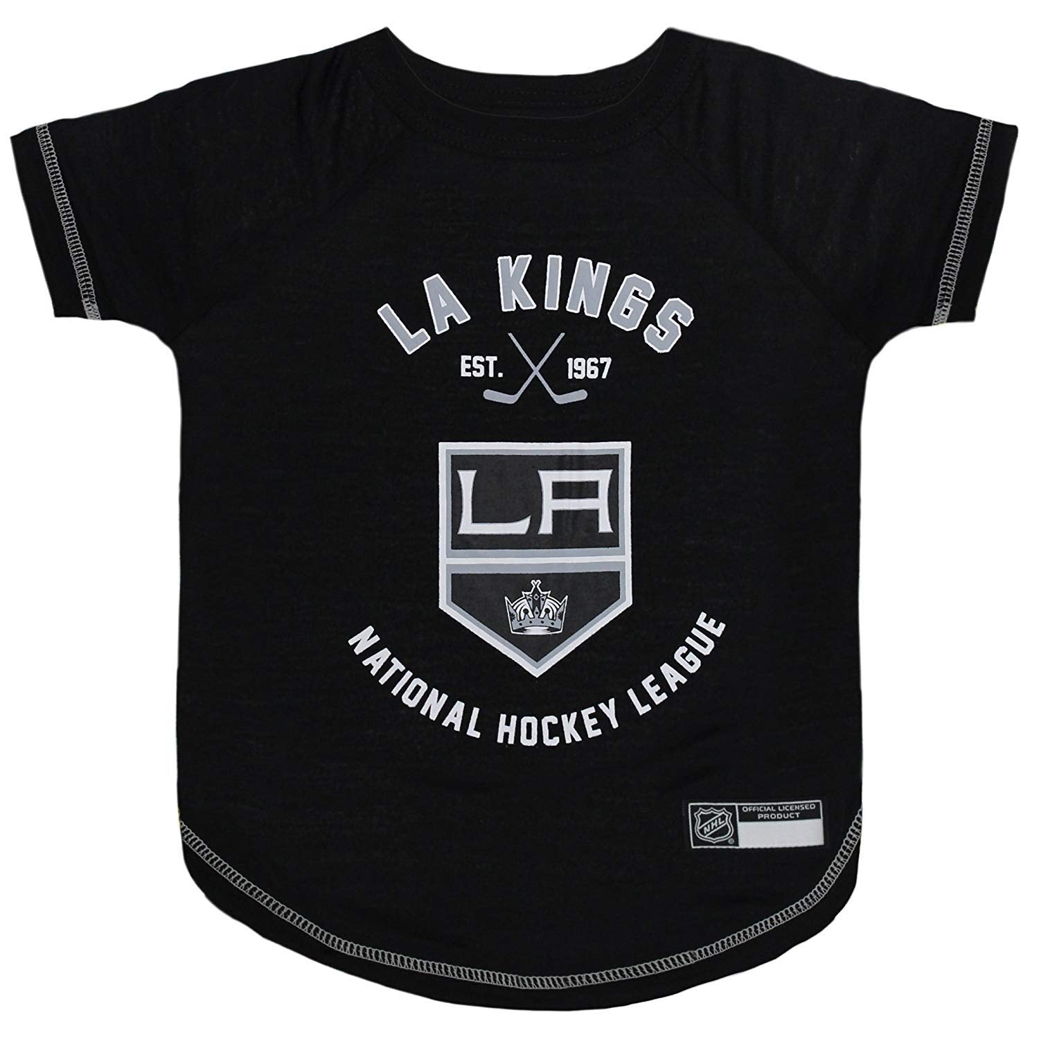 NHL Los Angeles Kings Tee Shirt for Dogs & Cats, X-Small. - Are You A Hockey Fan? Let Your Pet Be An NHL Fan Too!