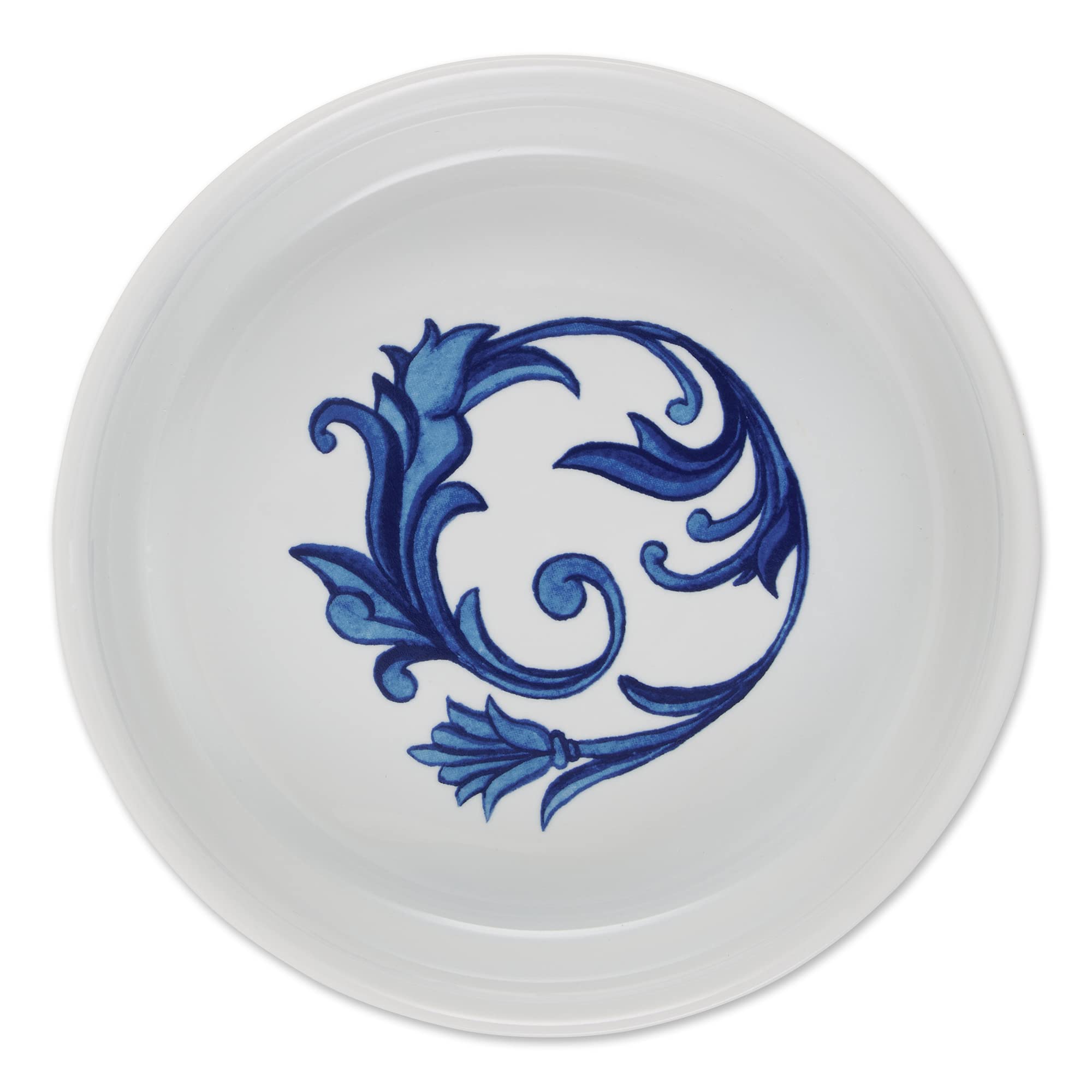 DII Pet Bowl Portuguese Tile Large 7.5Dx2.4H (Set of 2)
