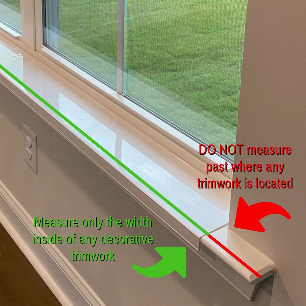 29.5 Inch Longx4.25 Inch Deep Transparent (Clear) Window Sill Guard Protector For Dog & Cat Claws, Biting, Scratching, Chewing,