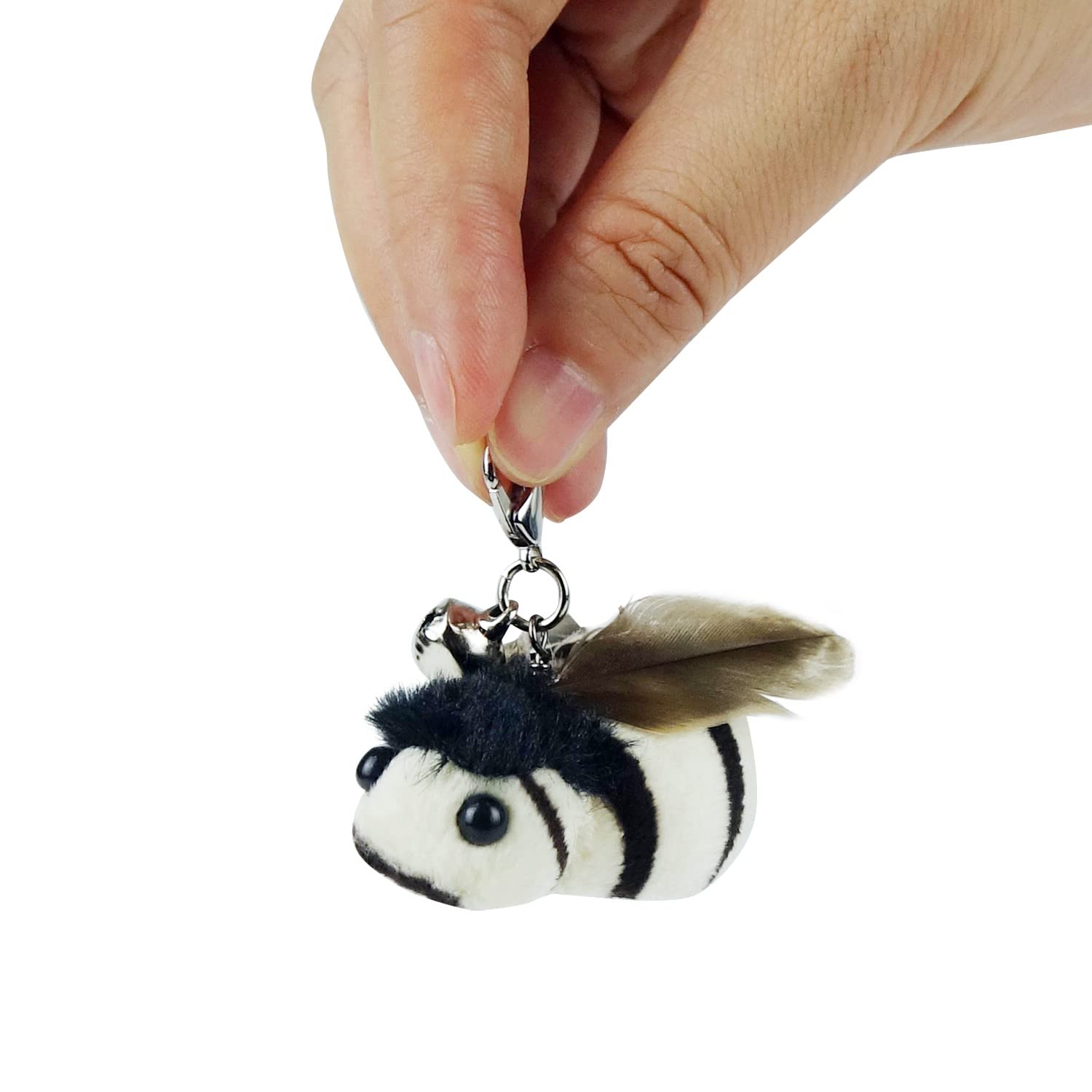 Ttcat Cat Feather Toy Replacement Cat Toy Wand Refills, 4 Pcs Simulation Insects Bird Feathers Refills, Cat Toy Replacement Feat